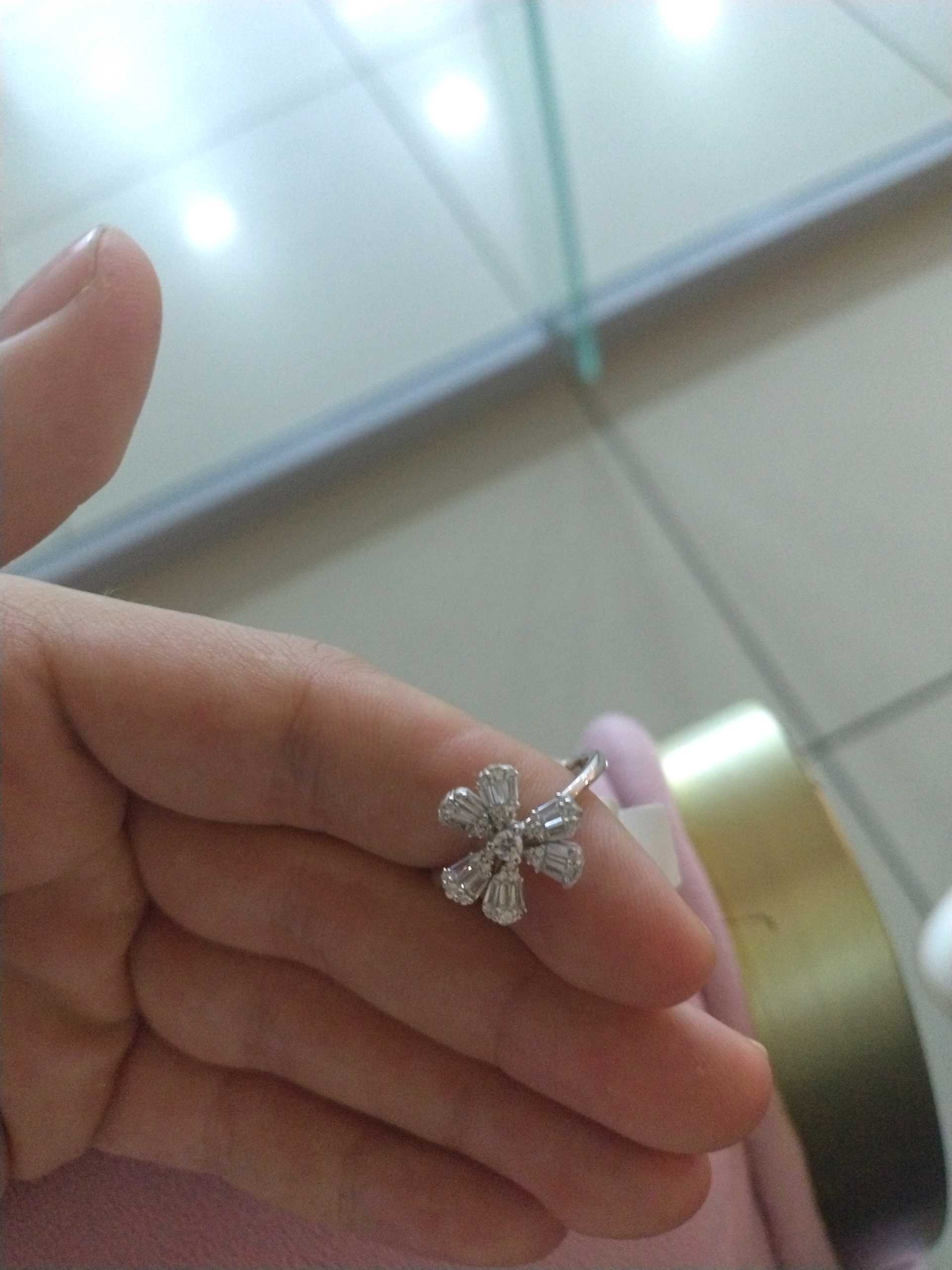 Кольцо цветок р19