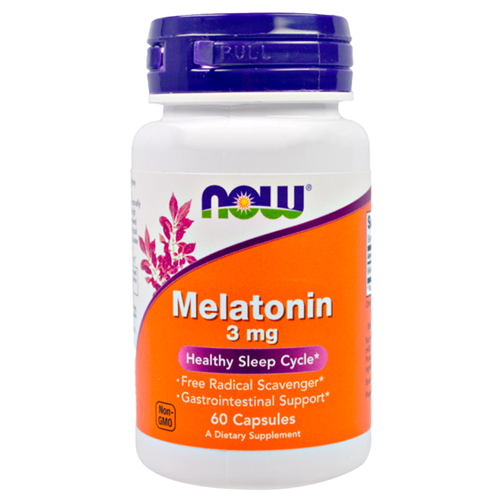 NOW Melatonin 3 mg 60 caps 
