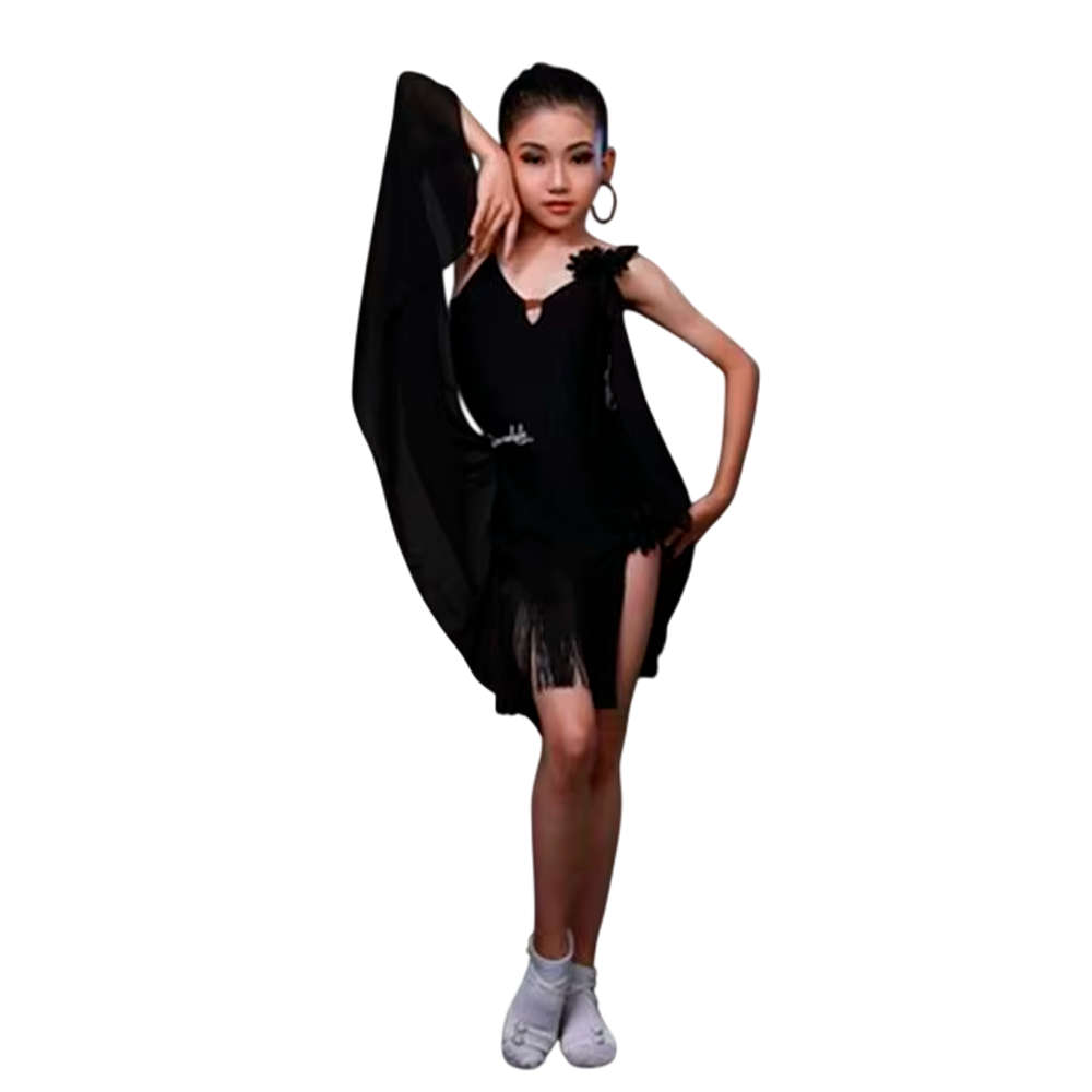 Платье для танцев с шифоновой накидкой 