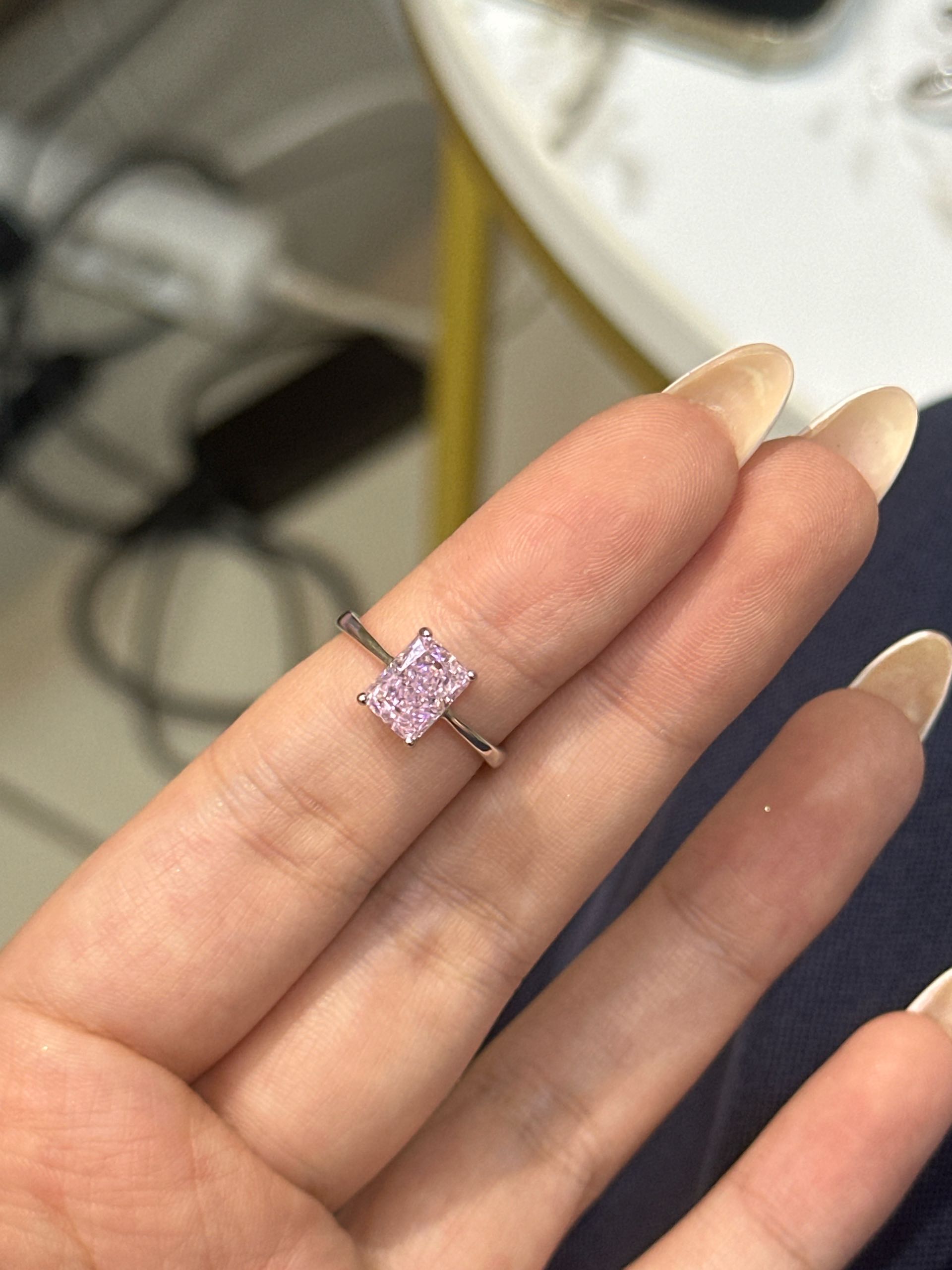 кольцо розовый р16.5