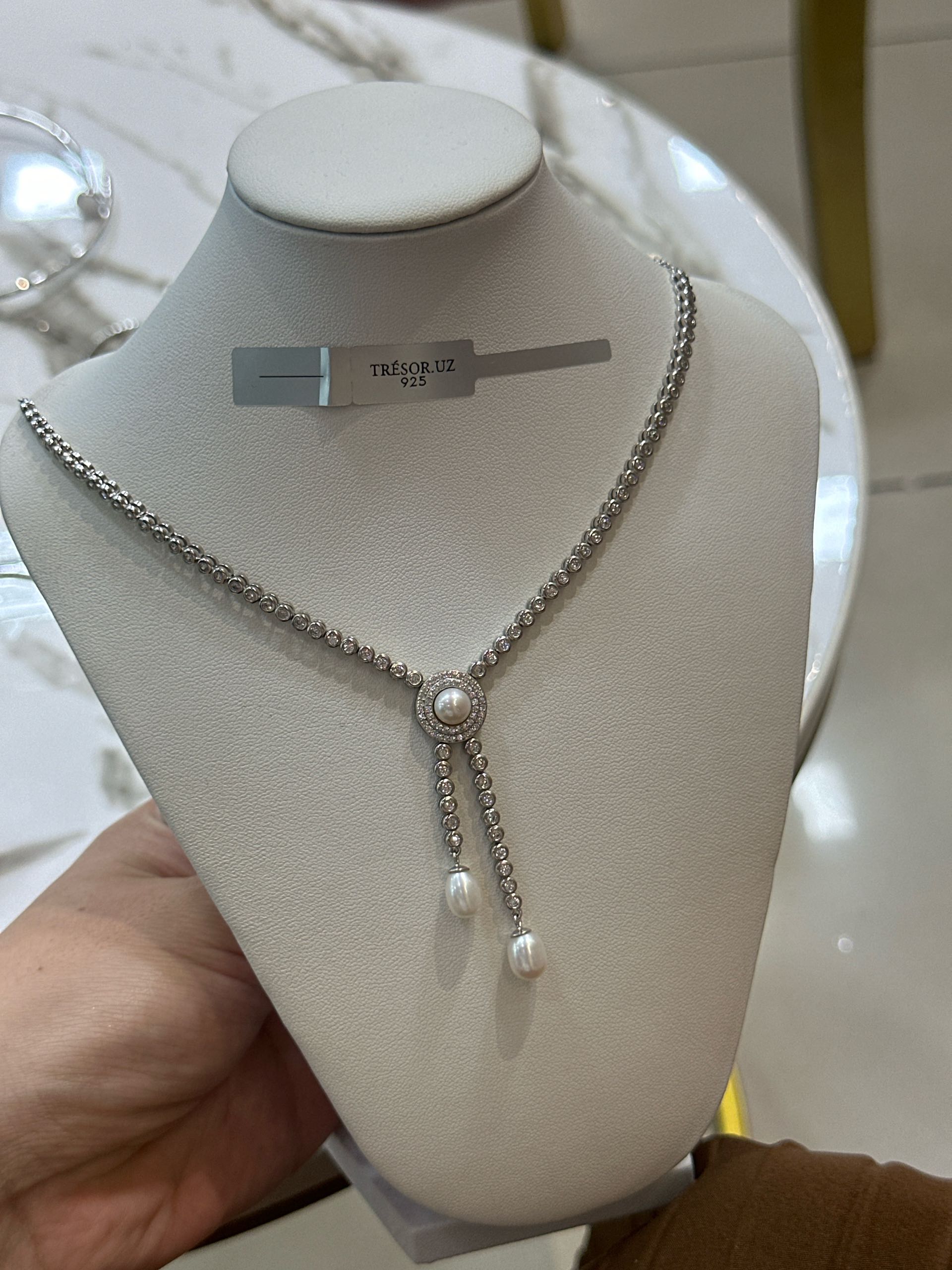 цеп колье жемчуг