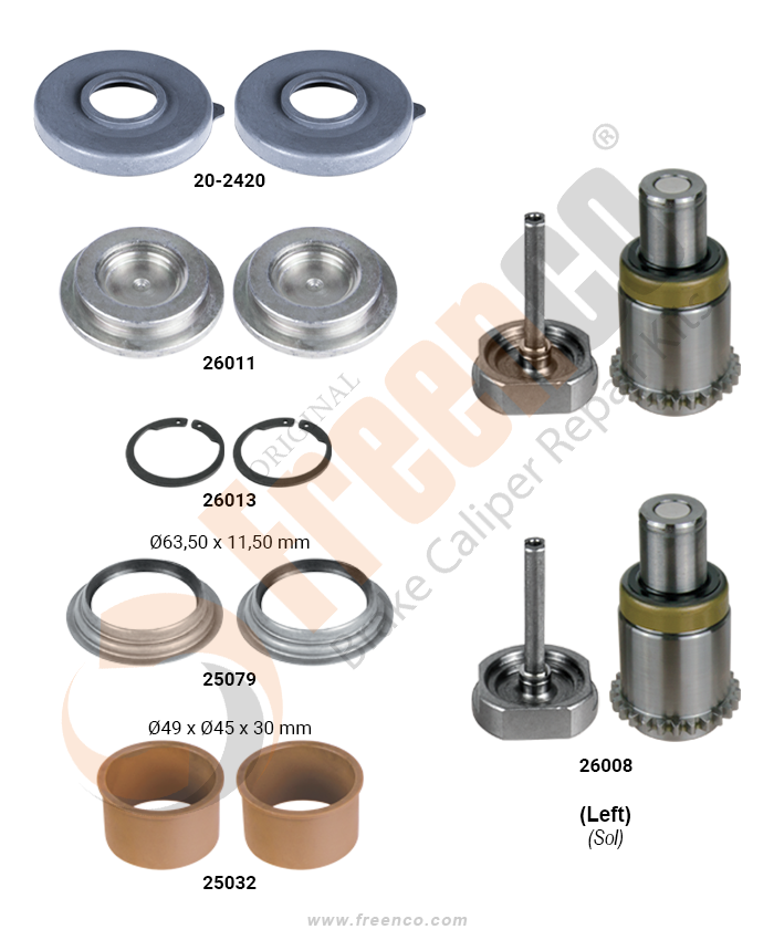 Ремкомплект суппорта FREENCO 20-2431 LH