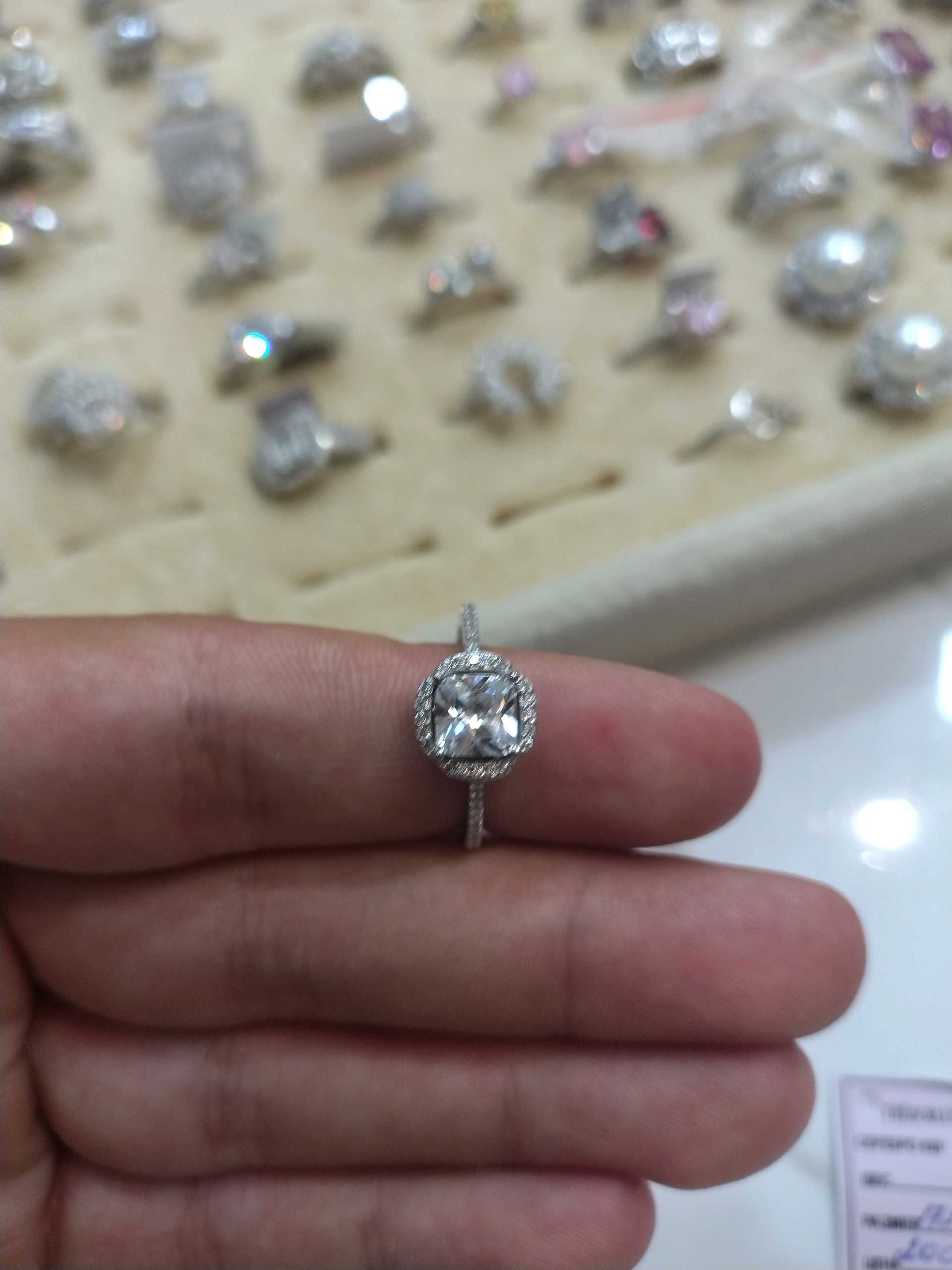 Кольцо под брилиант р17.5