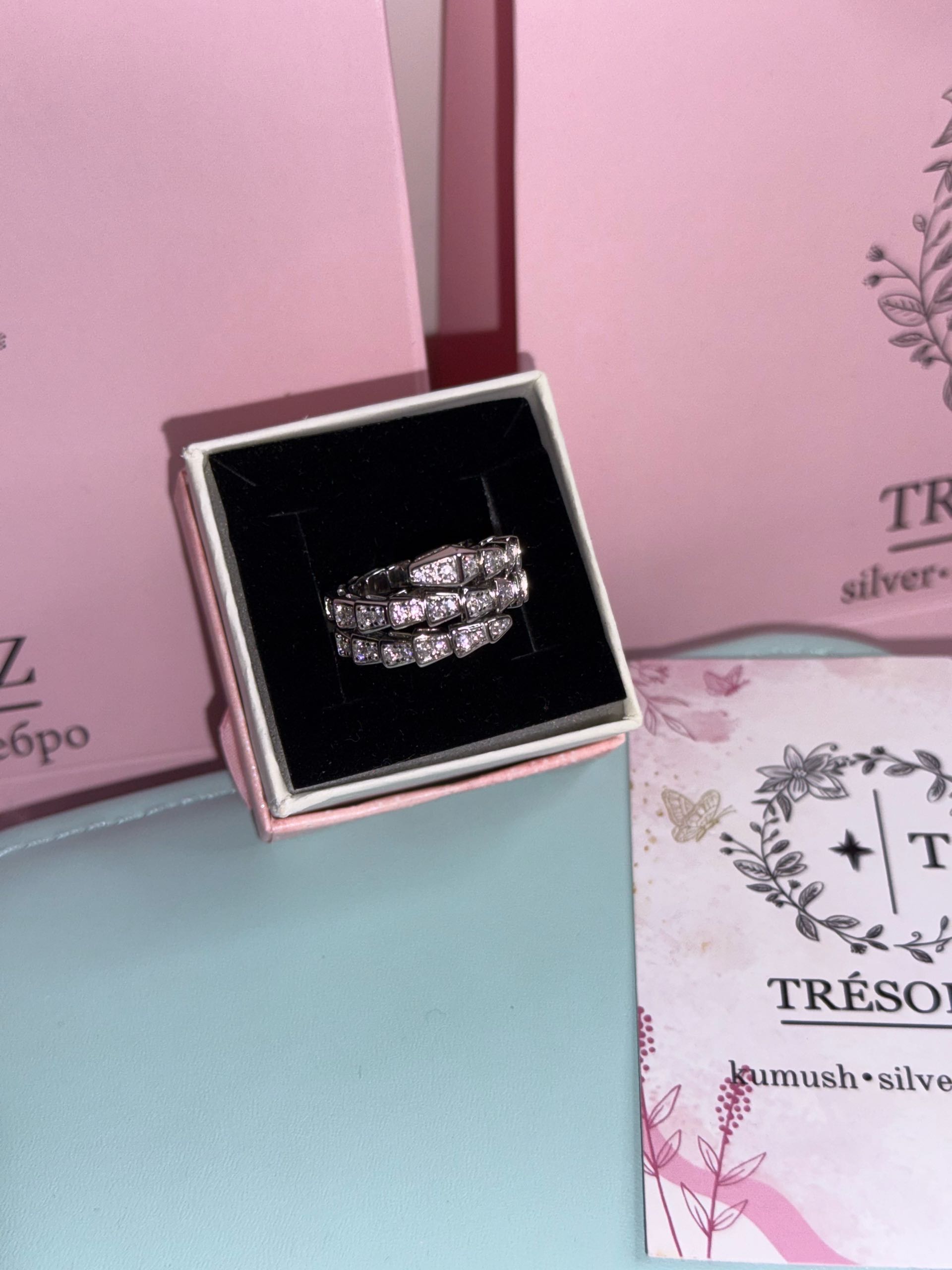 кольцо к432 блугари двойное / 18