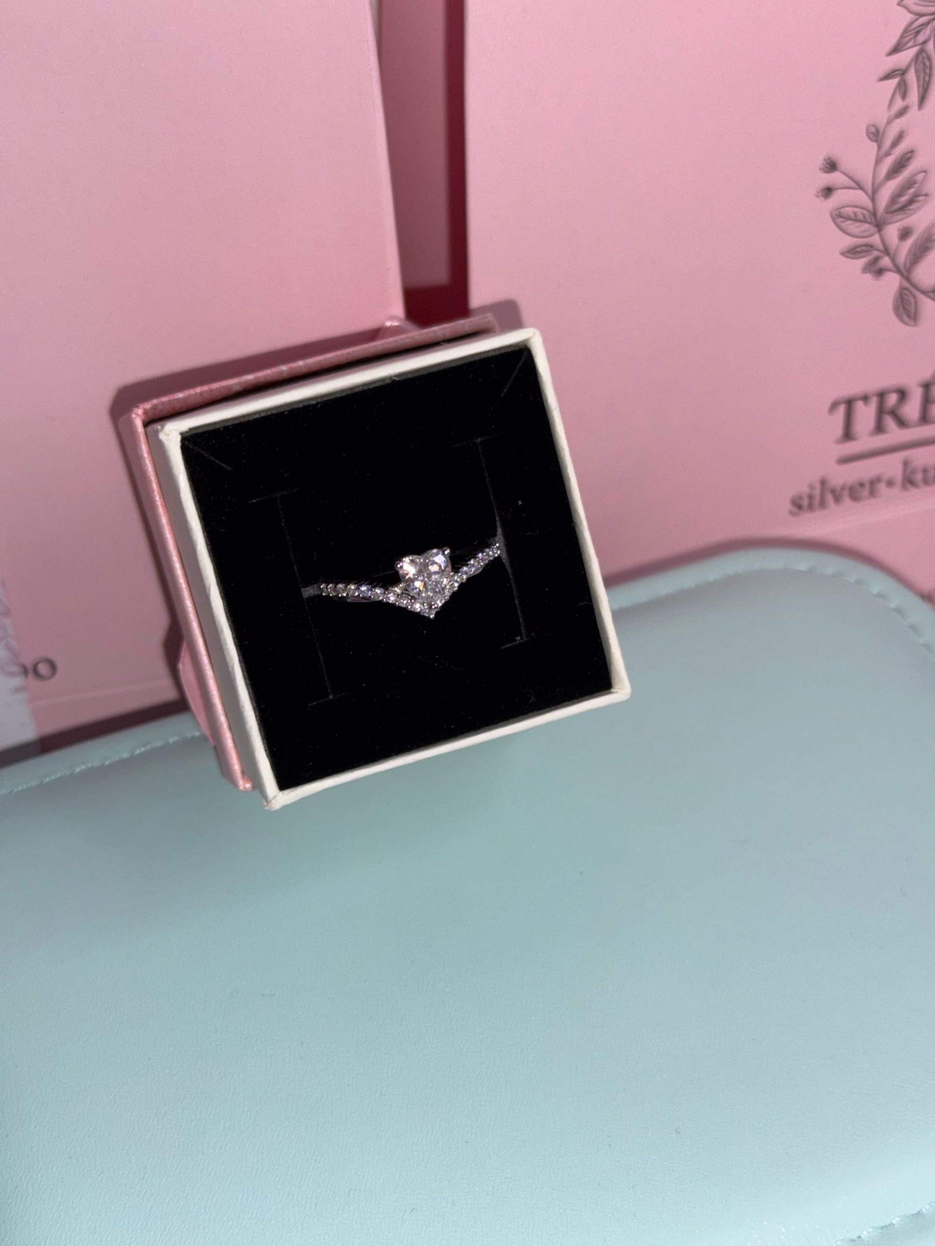 кольцо сердечко / 16,5