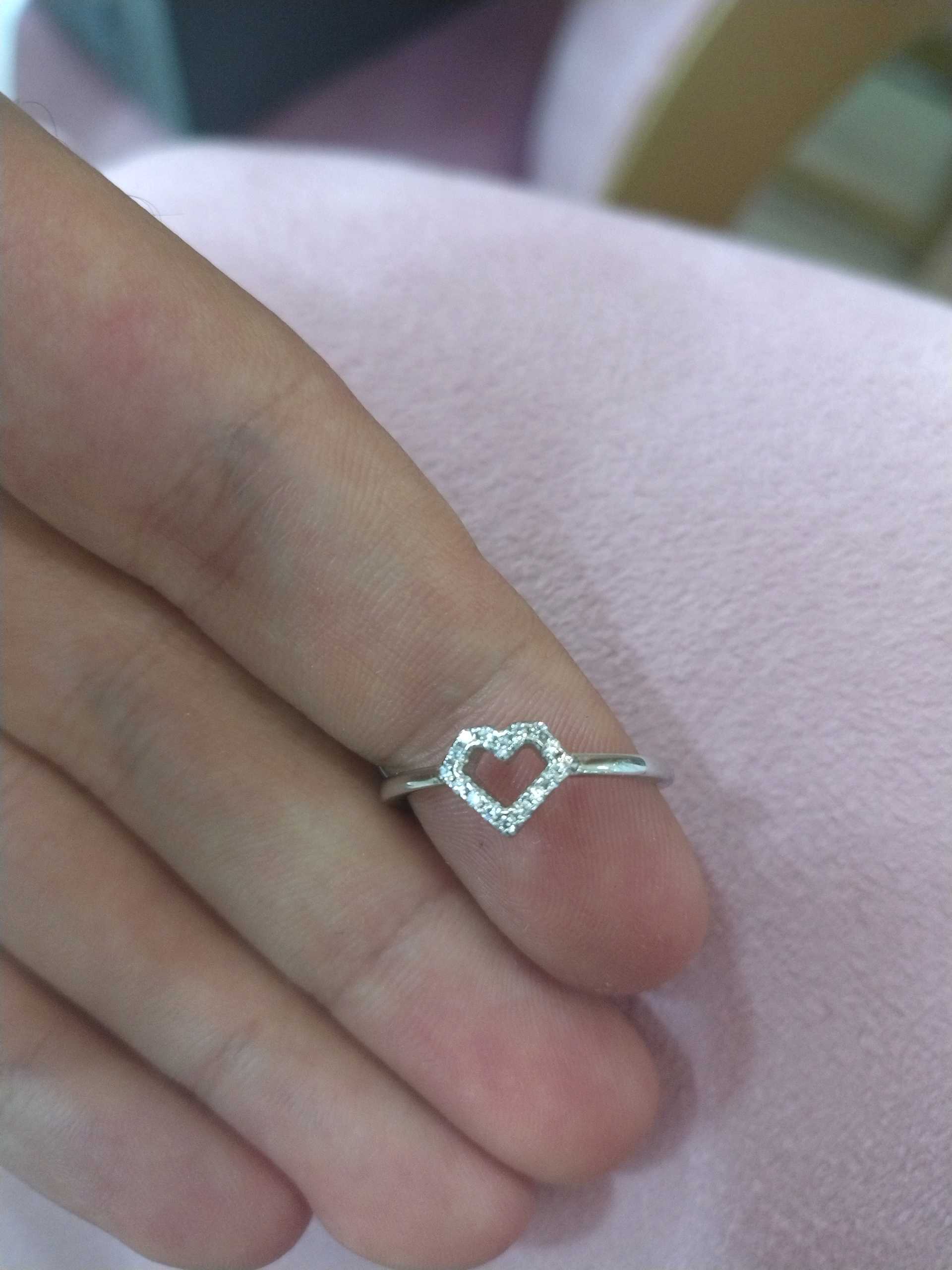 Кольцо сердечко