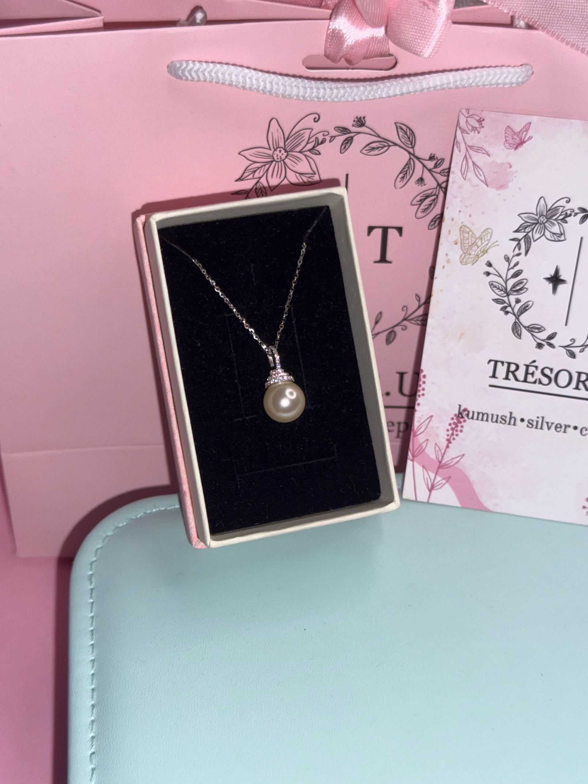 ц267 подвеска с искус жемчугом