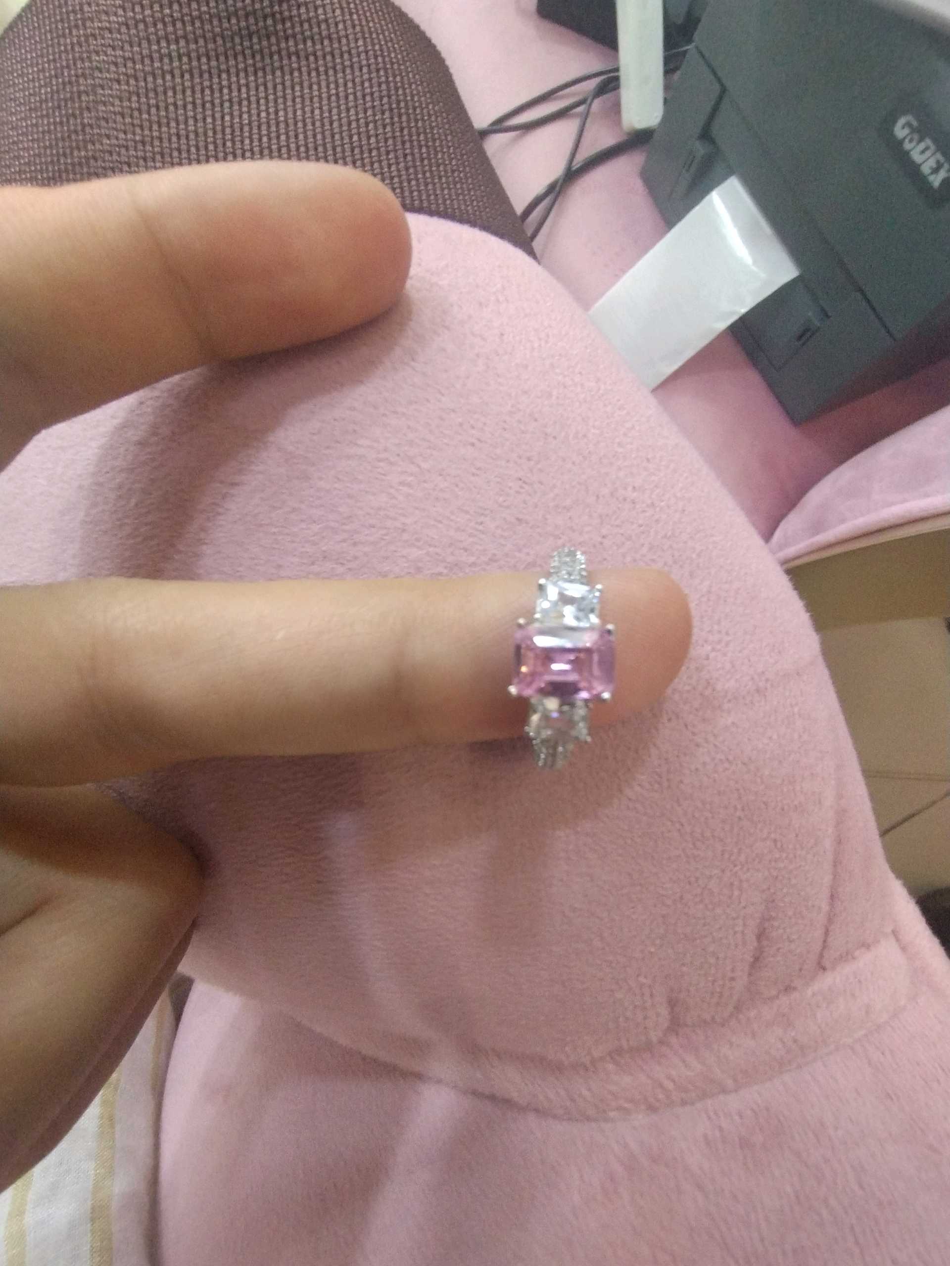 Кольцо розовый р16.5