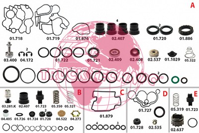 Ремкомплект воздушных крана BEYFREN 22.2001.F