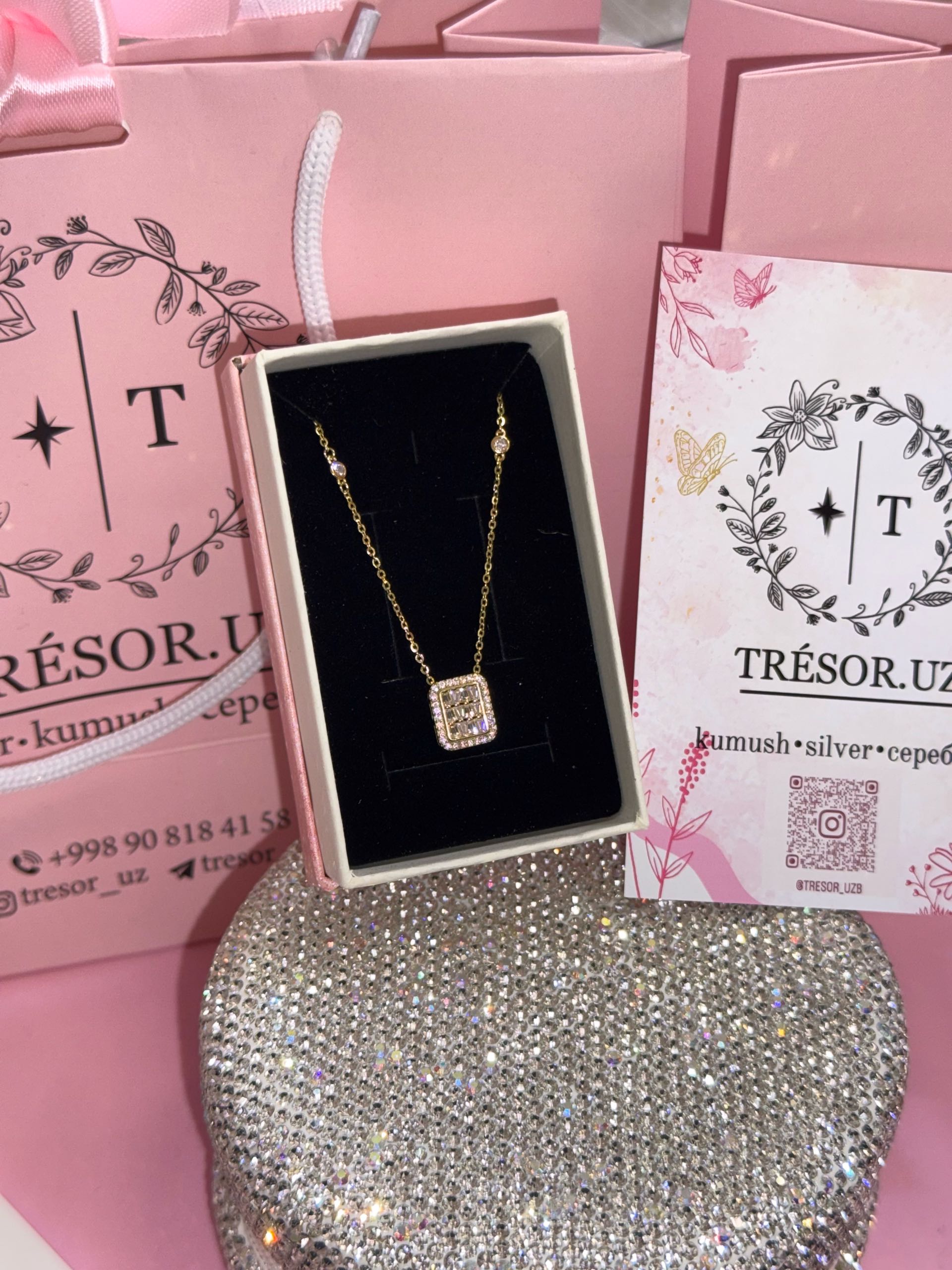 ц287 подвеска золотое напыление багет