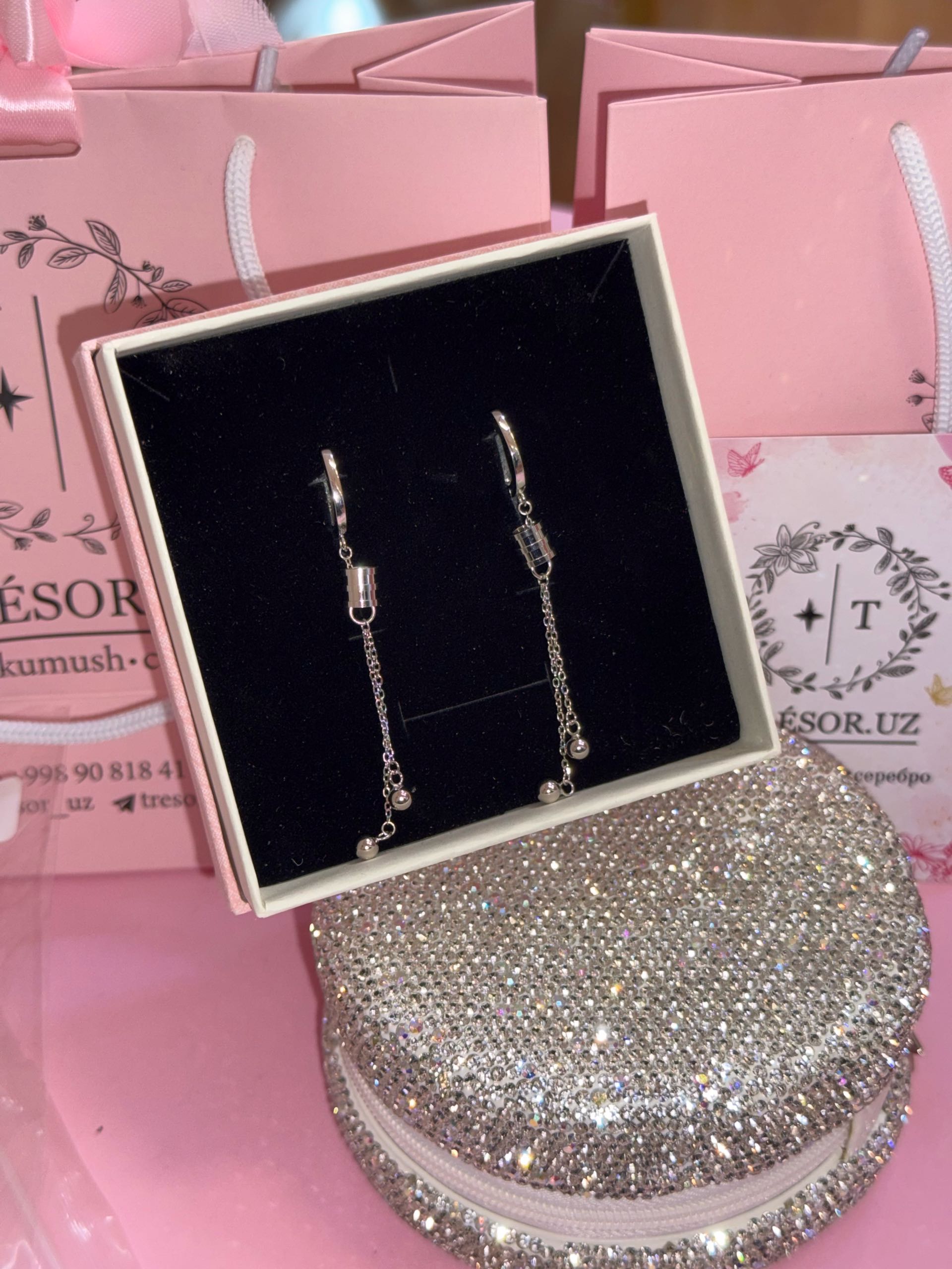 серьги с279  висячие