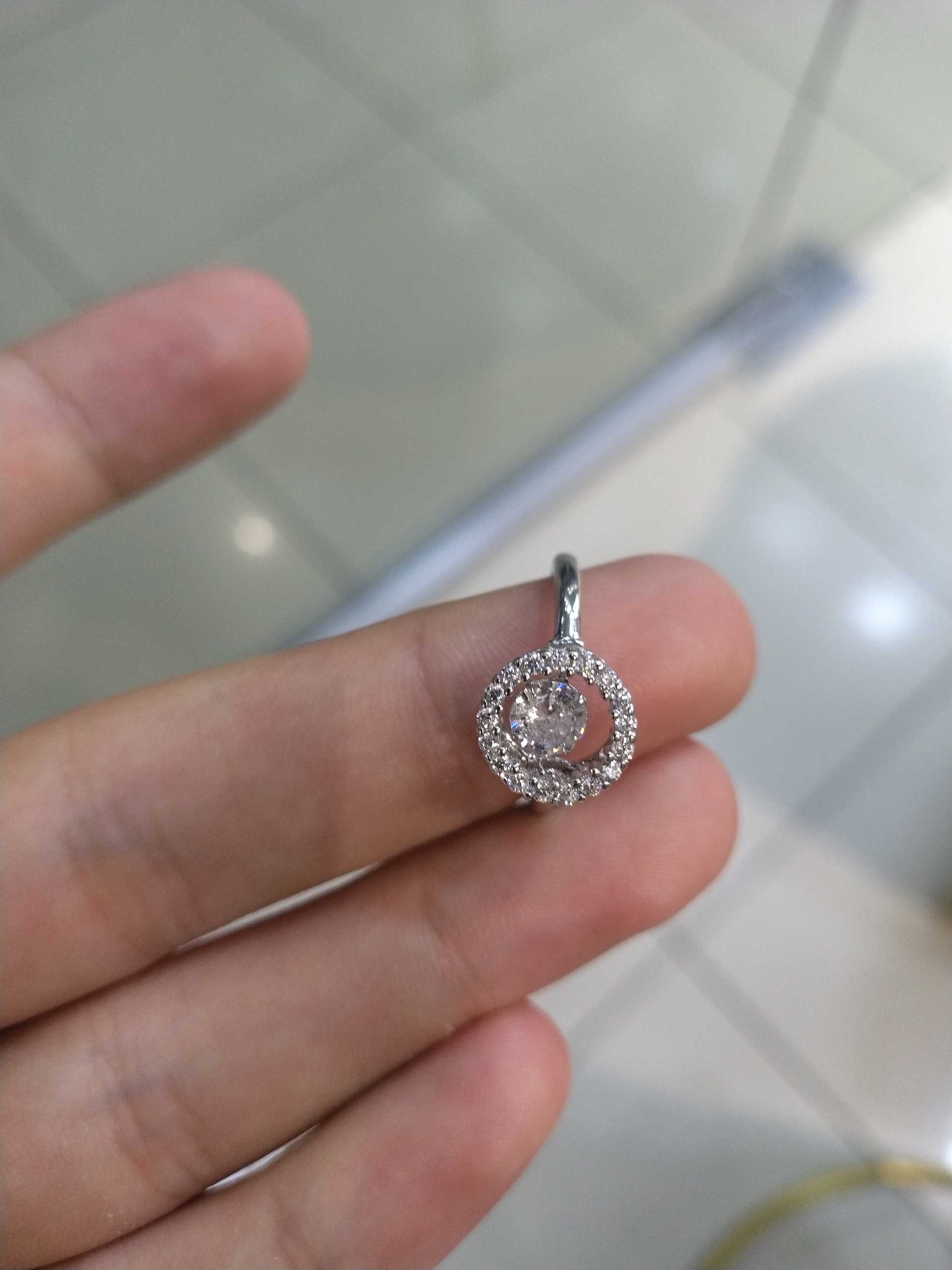 Кольцо под брилиант 17.5