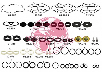 Ремкомплект воздушных крана BEYFREN 50.1303