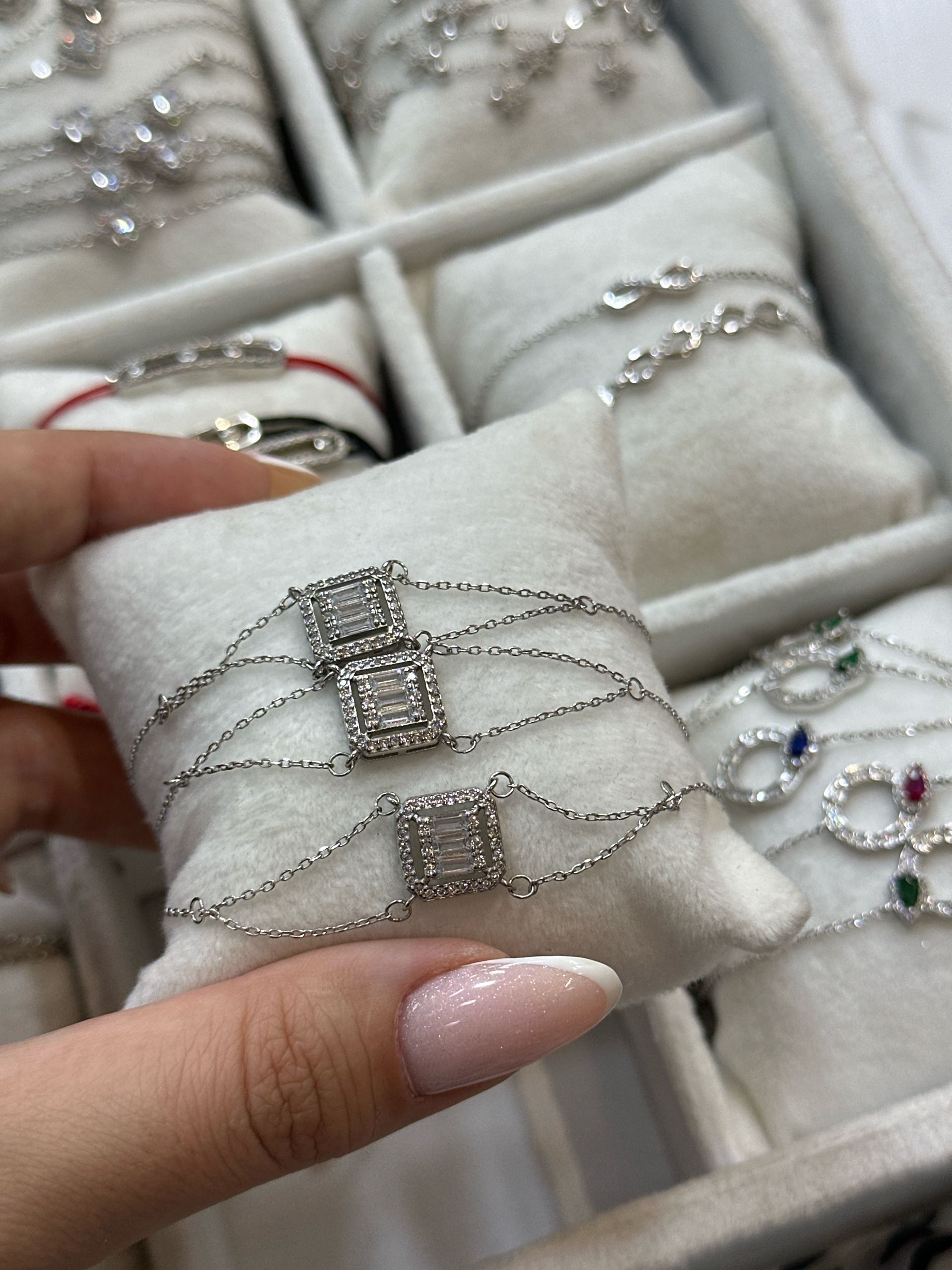 браслет под бриллиант