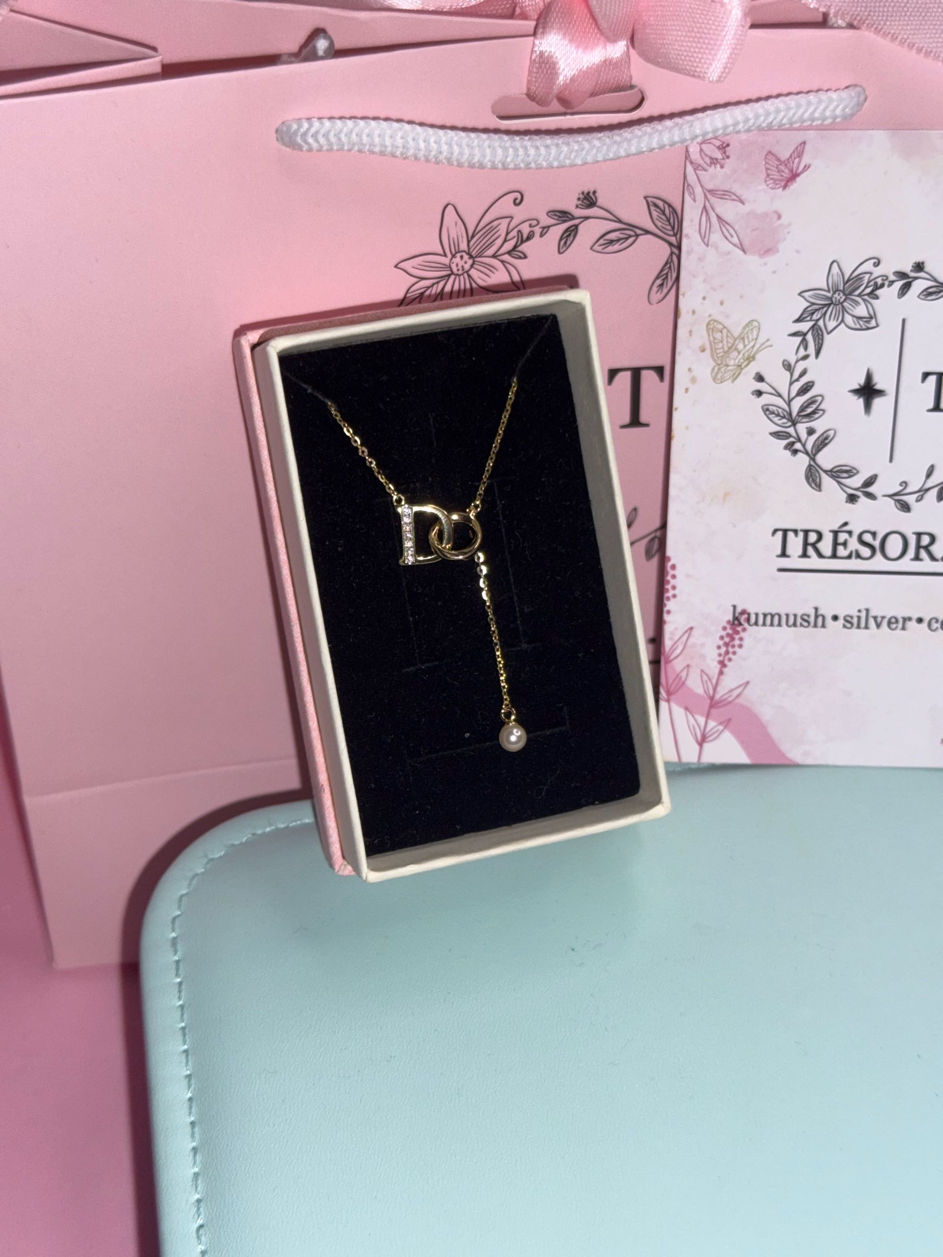 ц259 подвеска с золотым искусс жемчуг