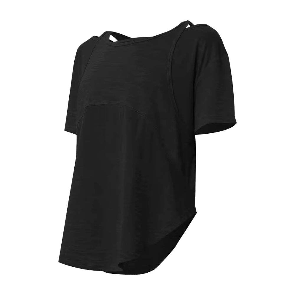 Футболка с разрезами на плечах 