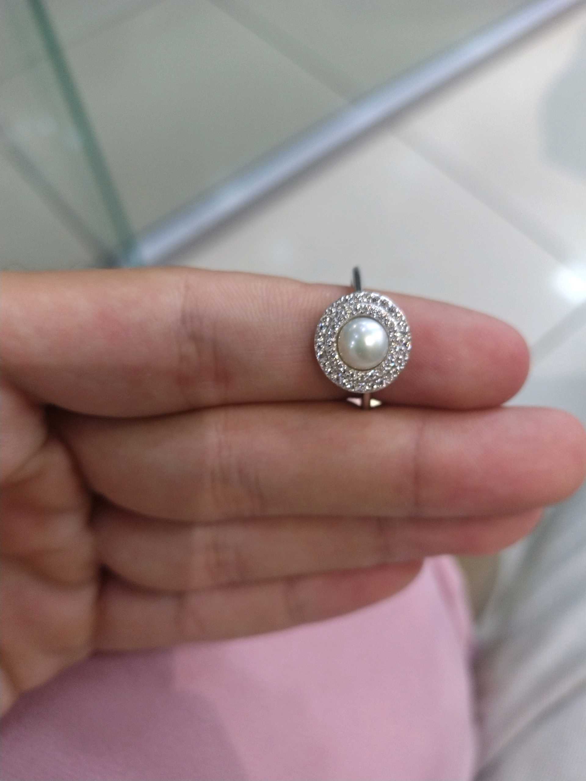 Кольцо жемчуг р17.5