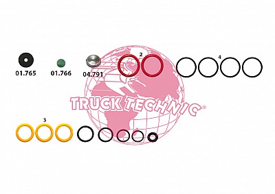 Ремкомплект воздушных крана BEYFREN 80.8008.2