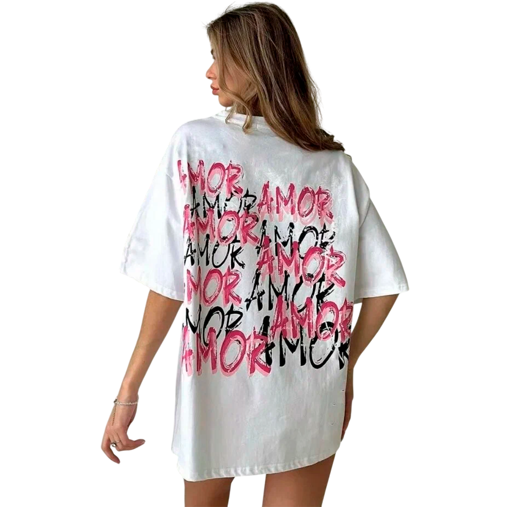 Футболка с надписью Amor 