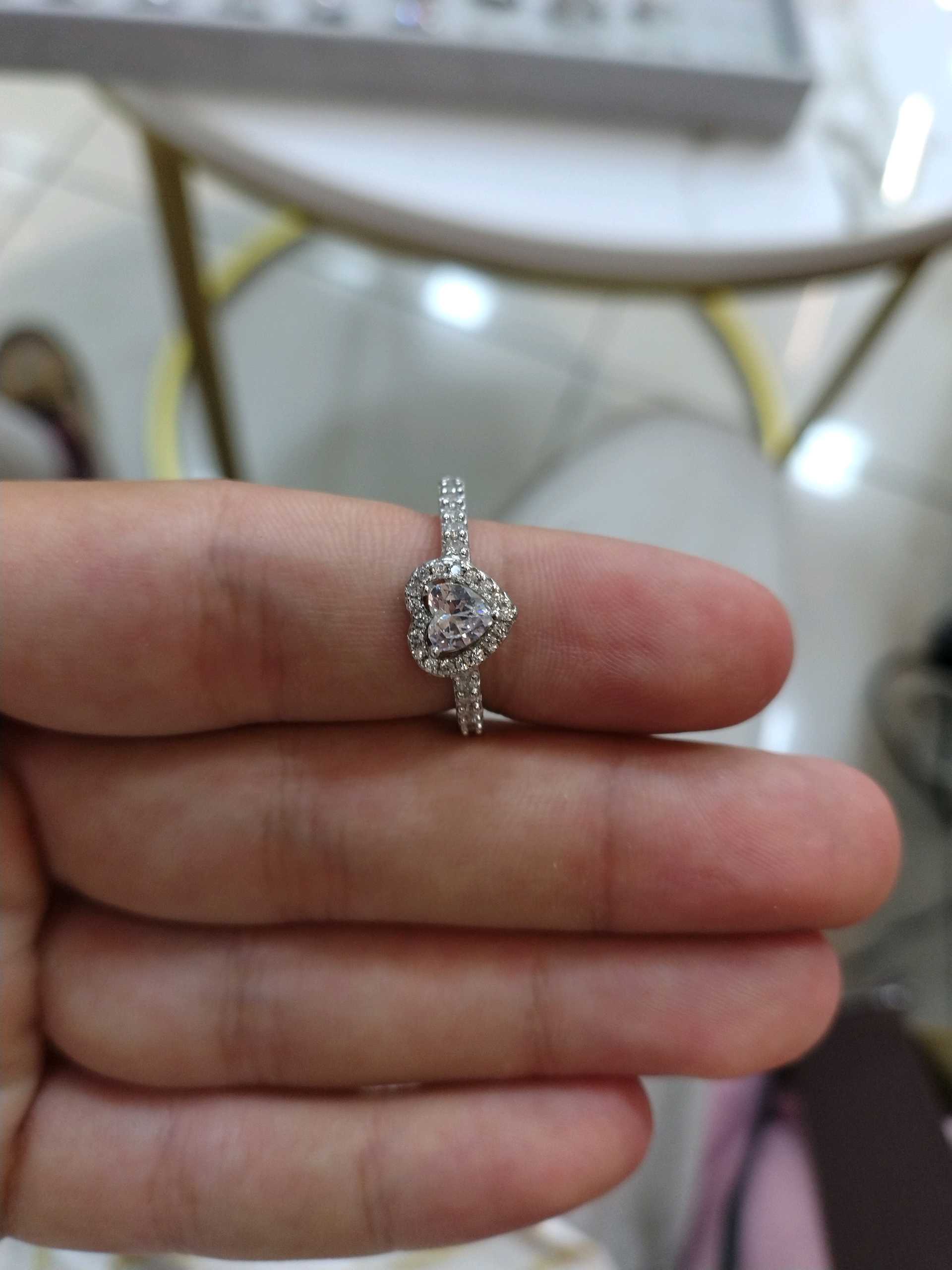 Кольцо сердечко р17