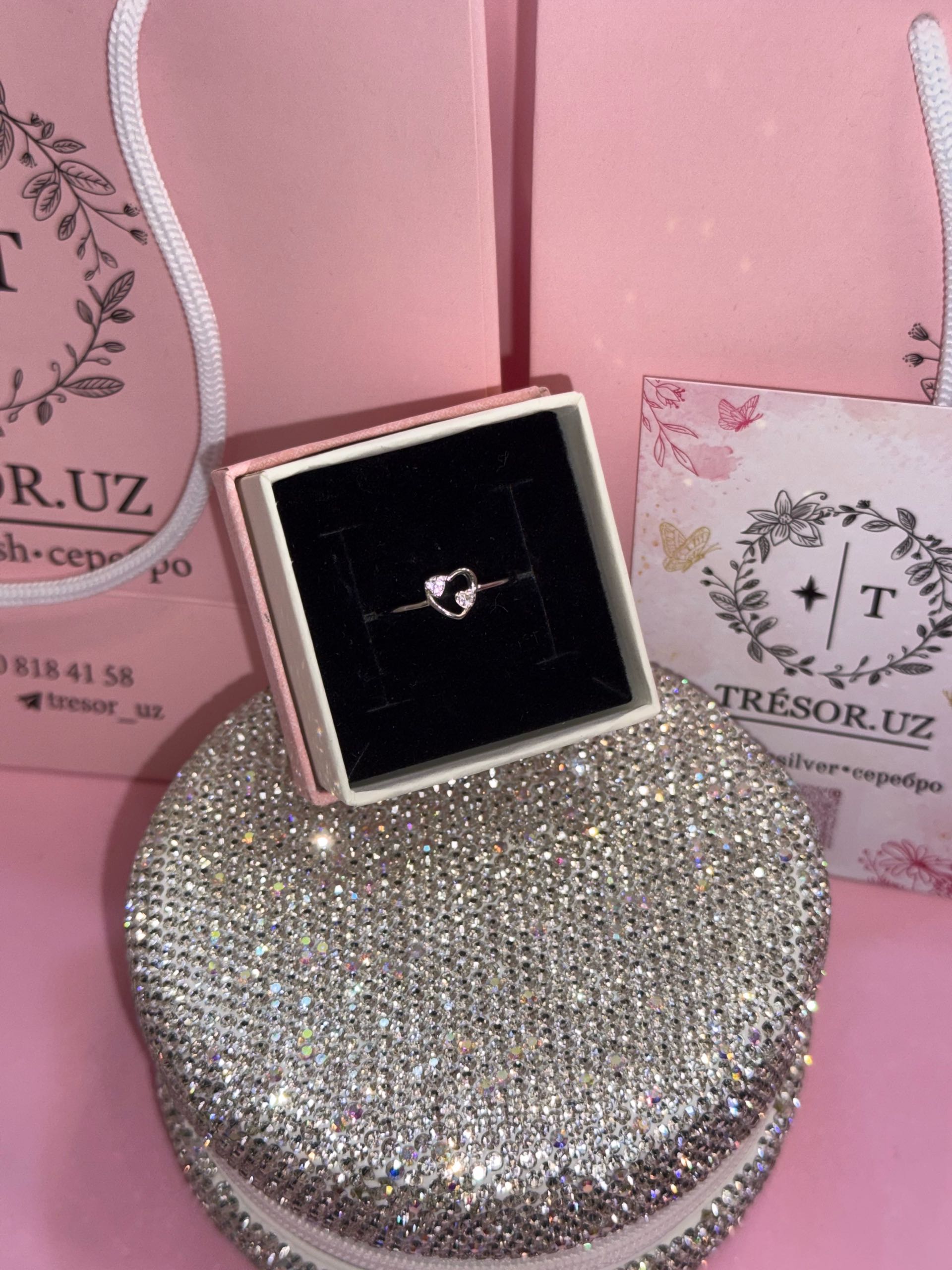 кольцо к518 сердечка тонкая / 16