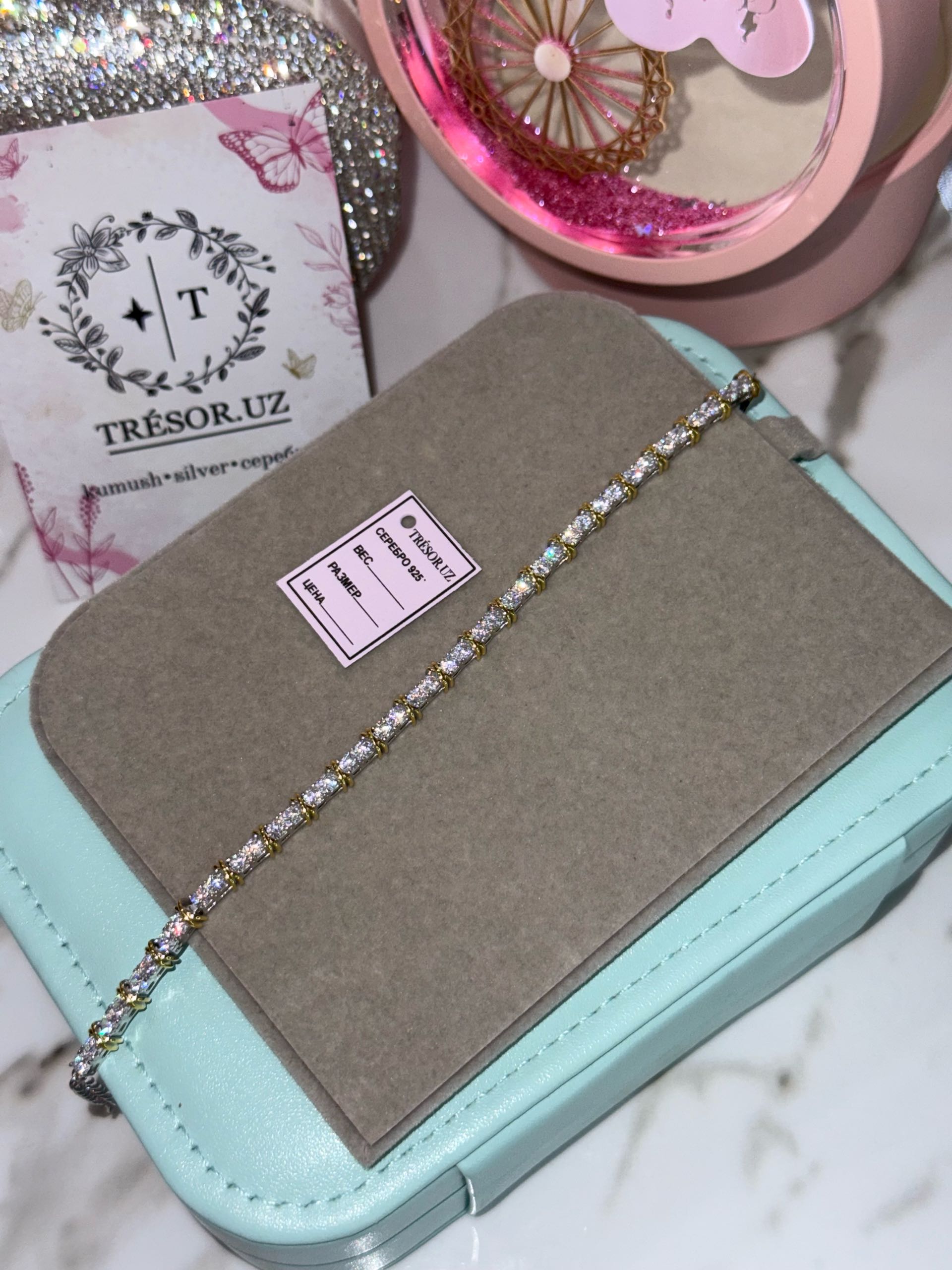 браслет тиффани с позолотой