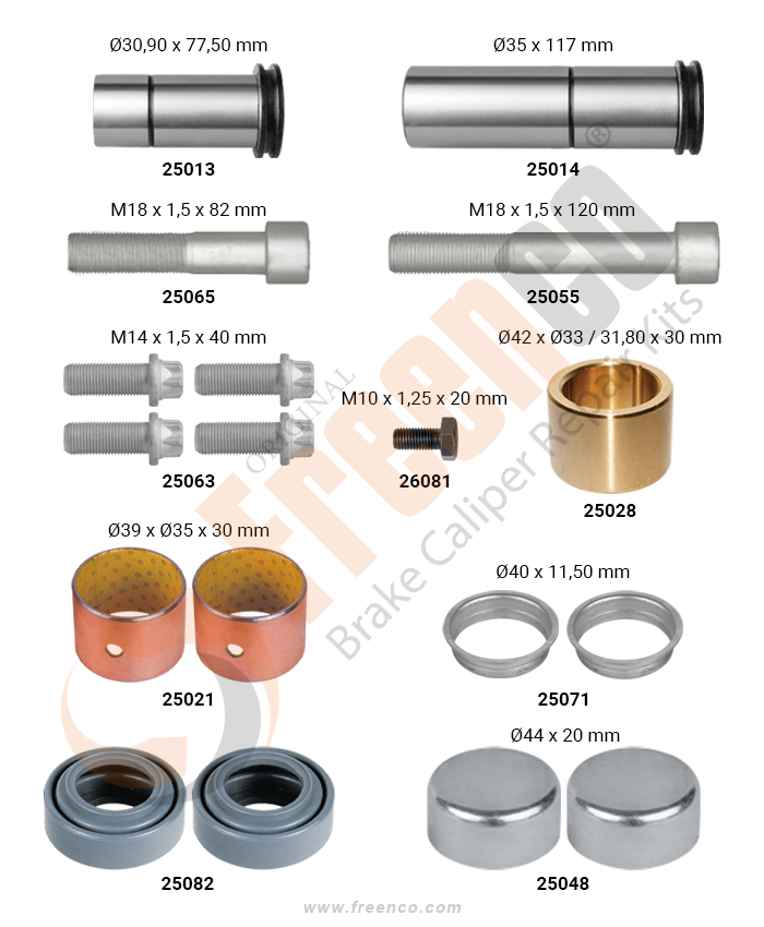 Ремкомплект суппорта FREENCO 20-2581