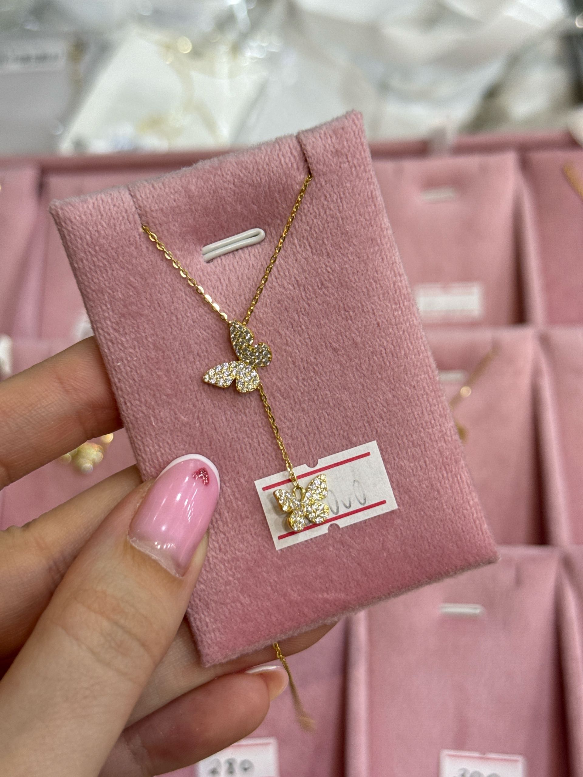 цепочка с золотым опылением