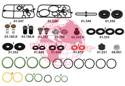 Ремкомплект воздушных крана BEYFREN 80.8005