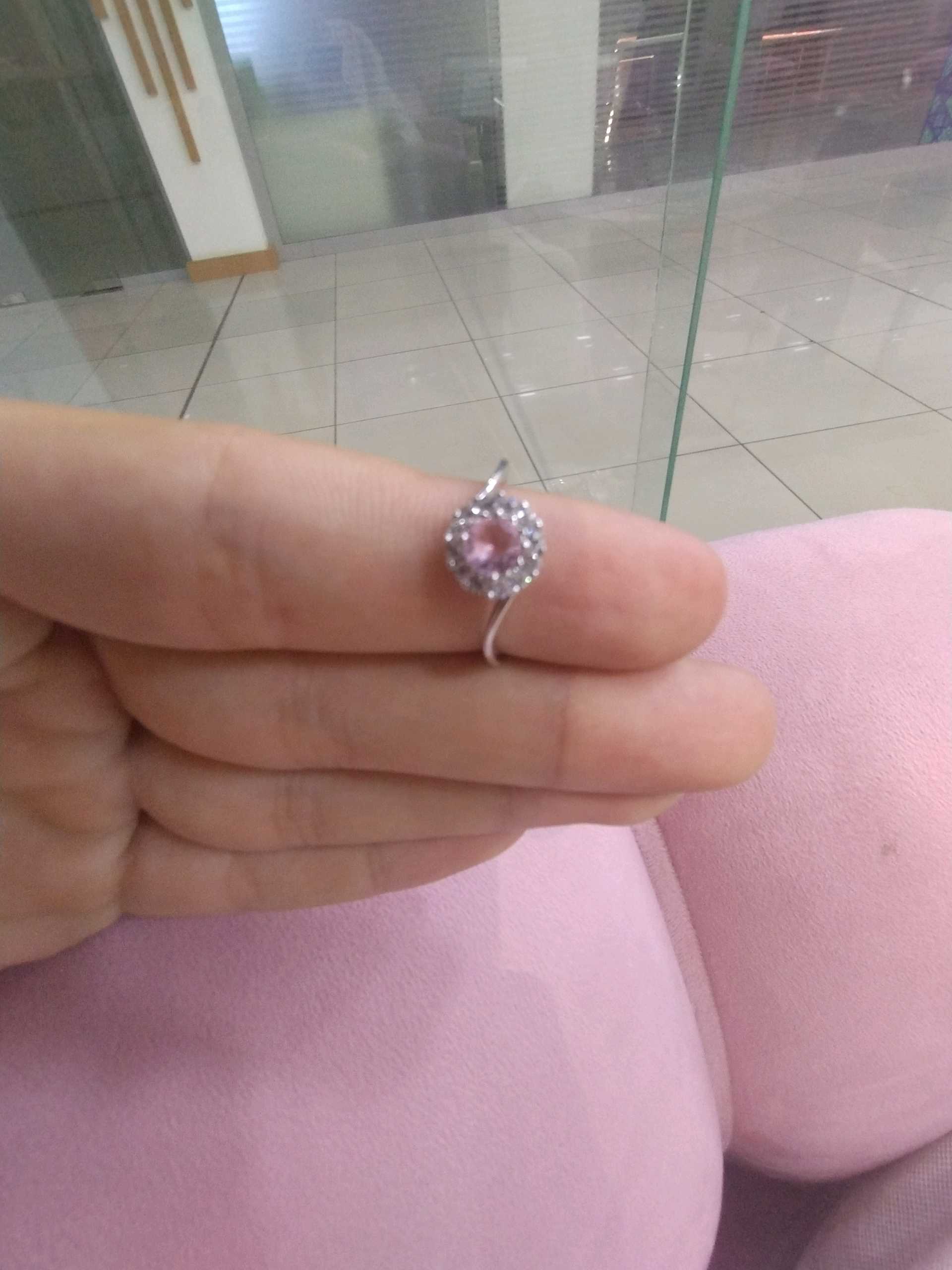 Кольцо розовый р16.5