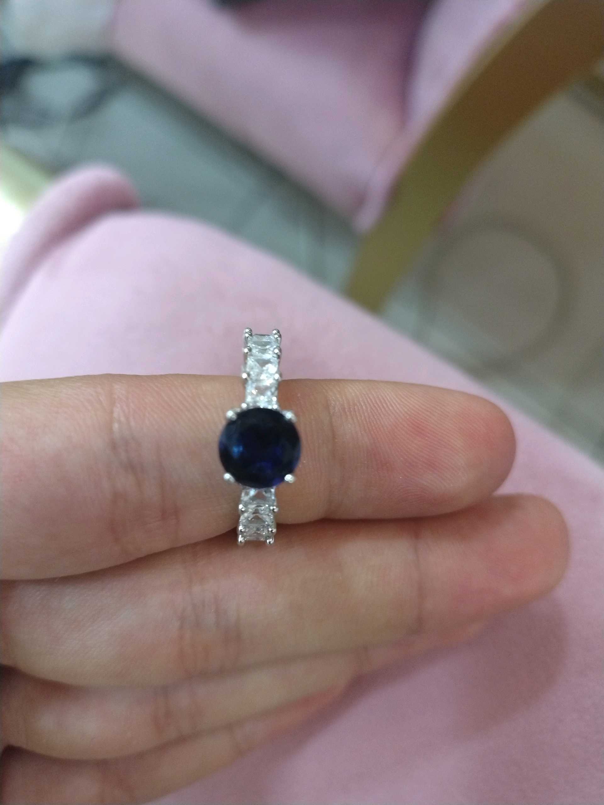 Кольцо синий р18