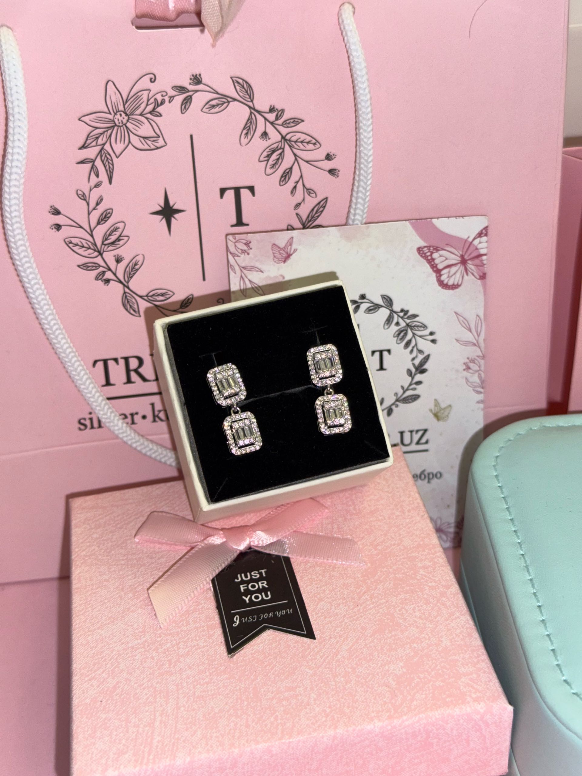 серьги с296 багет