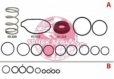 Ремкомплект воздушных крана BEYFREN 50.1705