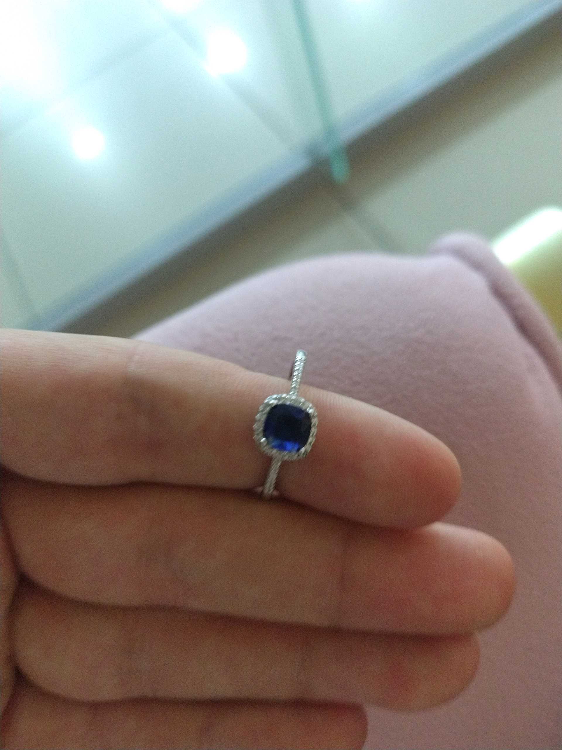 Кольцо синий р19