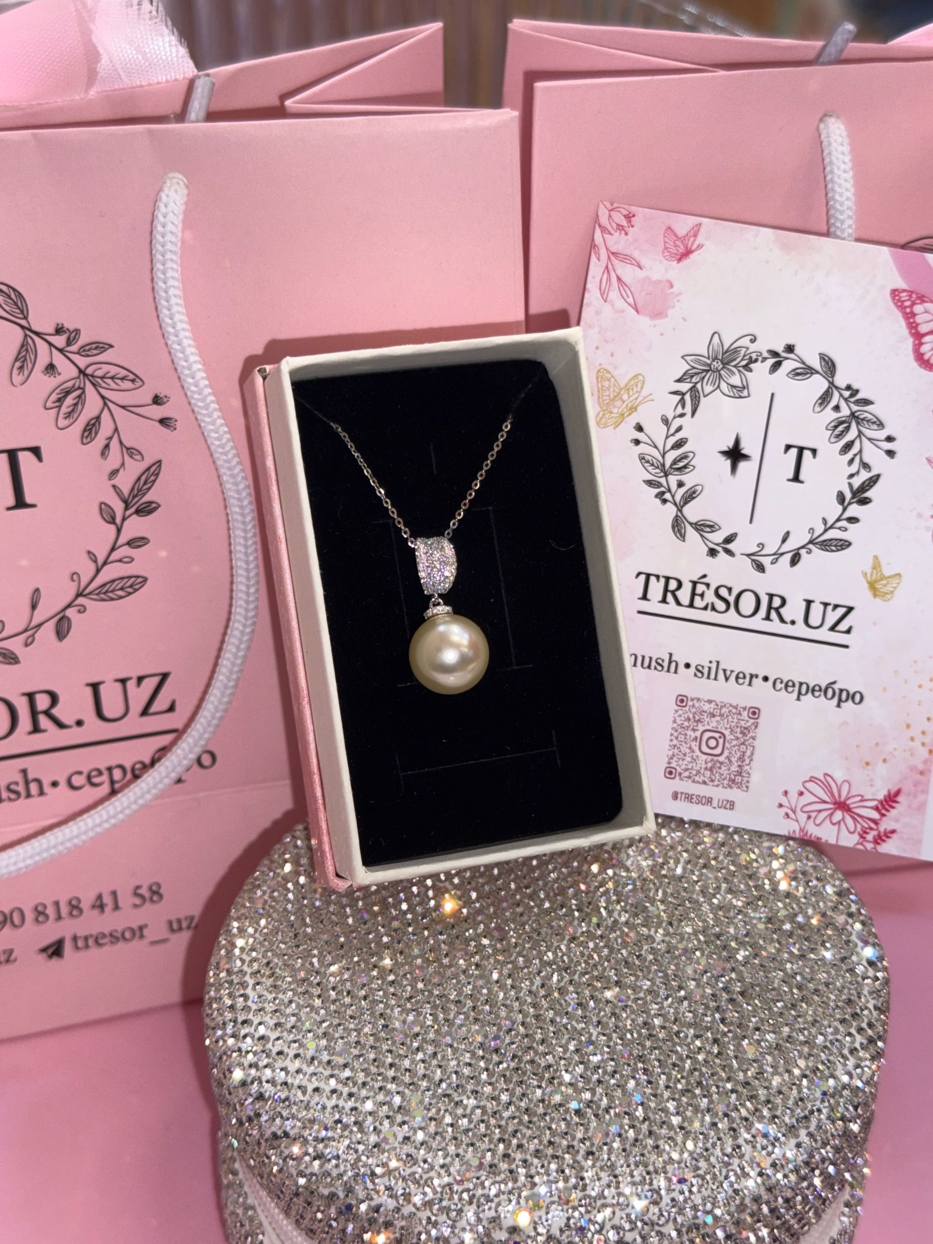 ц297 подвеска  искусственный жемчуг