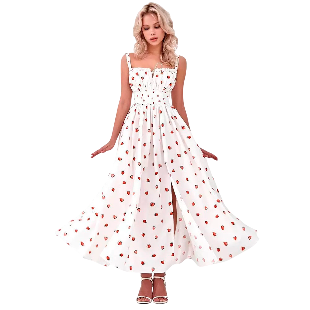 Платье с вырезом спереди 