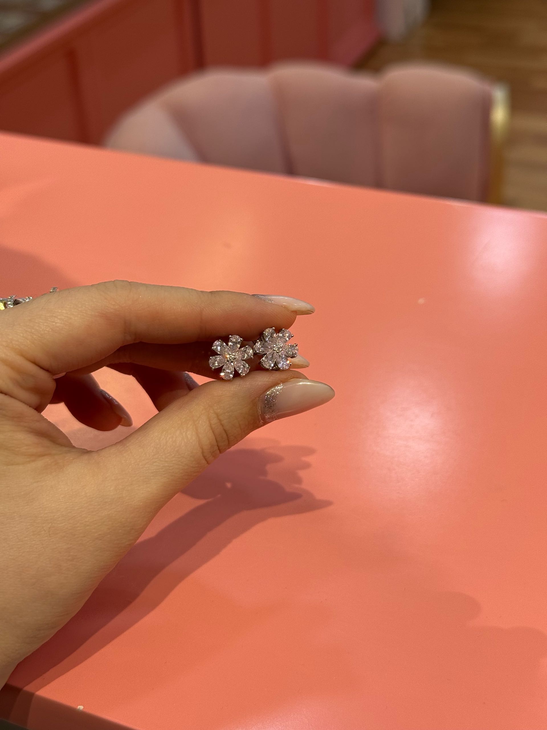 серьги с259 цветочек