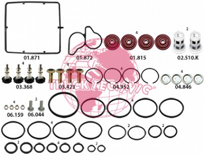 Ремкомплект воздушных крана BEYFREN 60.8017