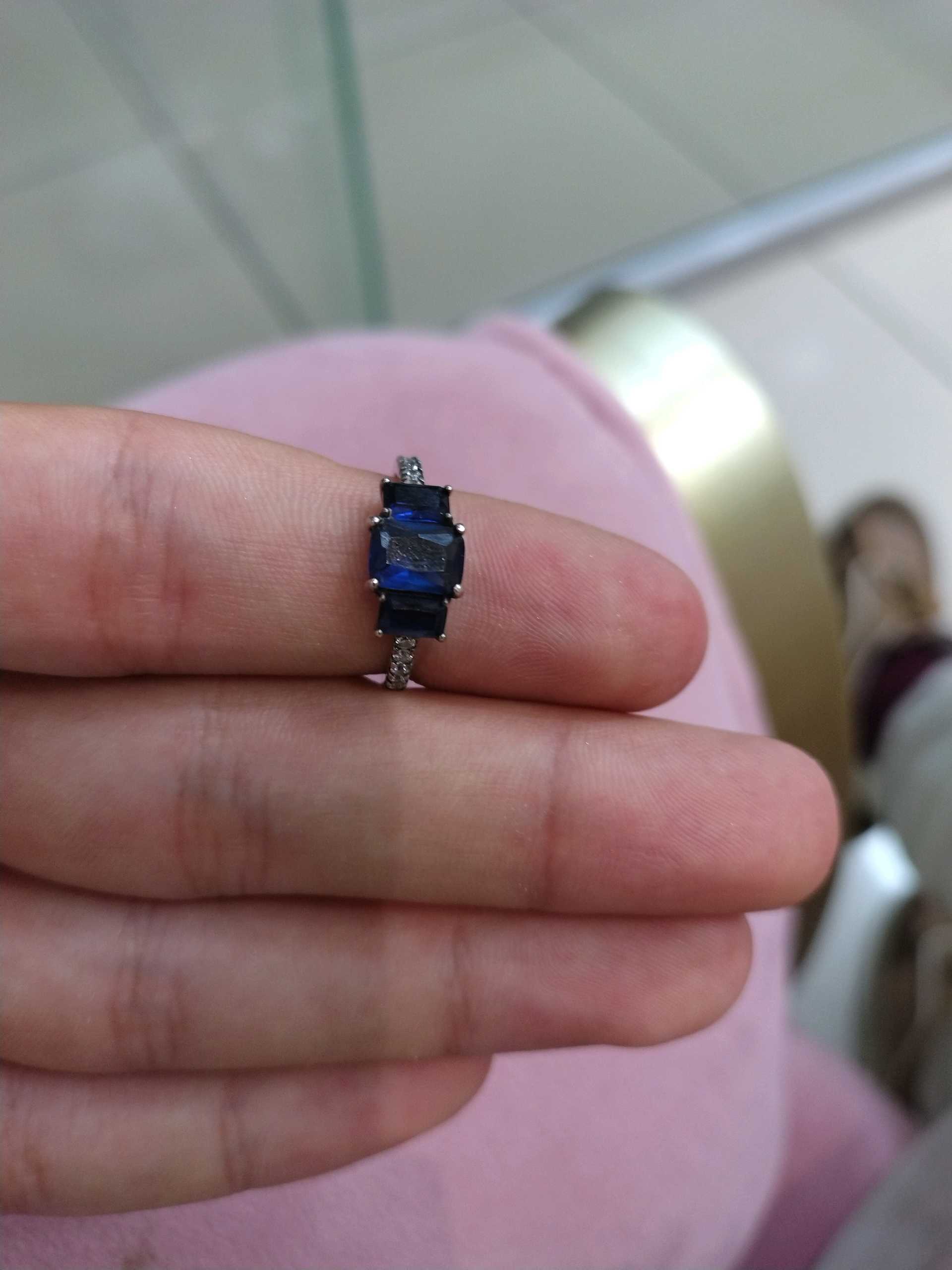 Кольцо синий р16.5