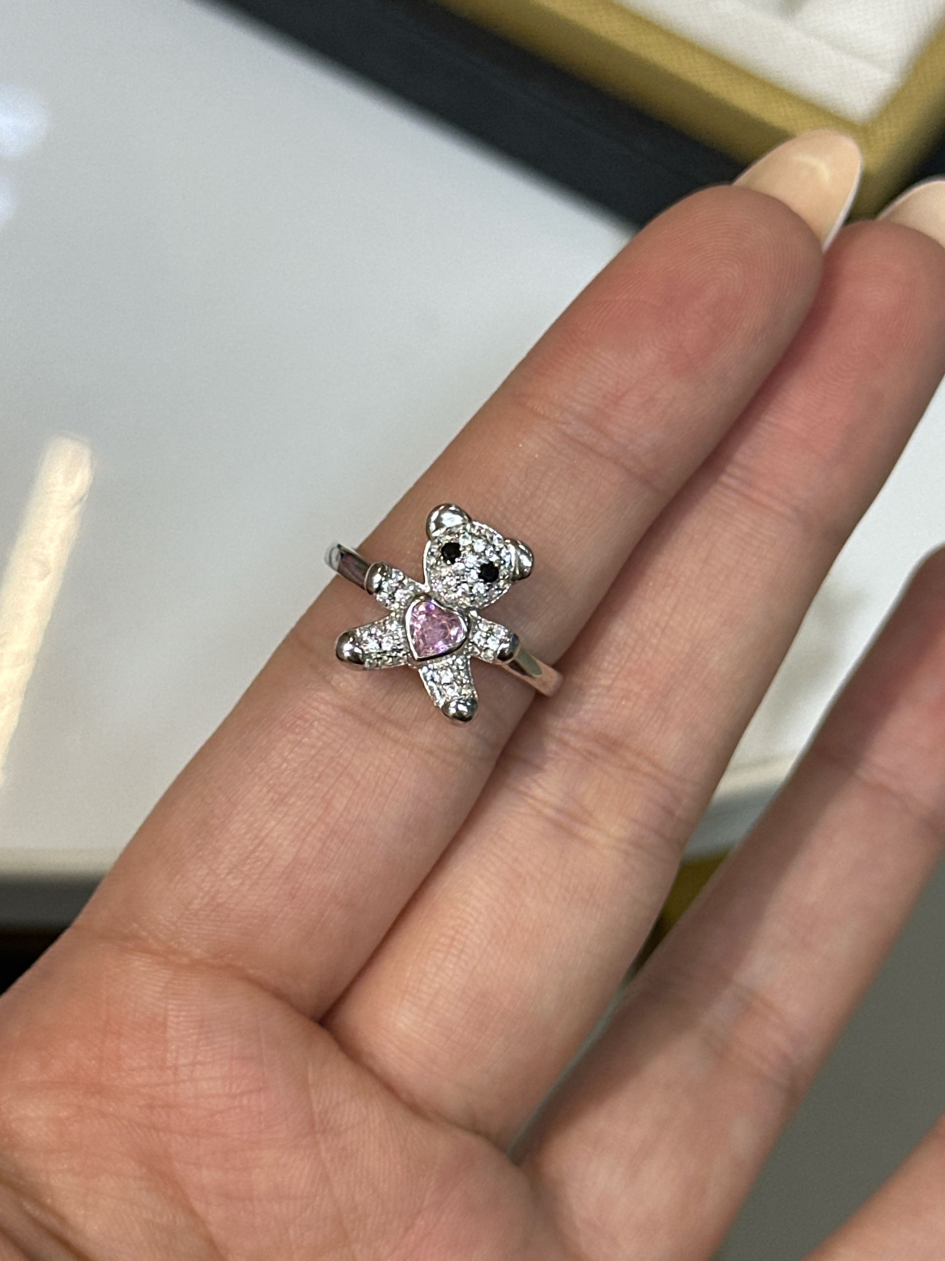 кольцо мишка р18