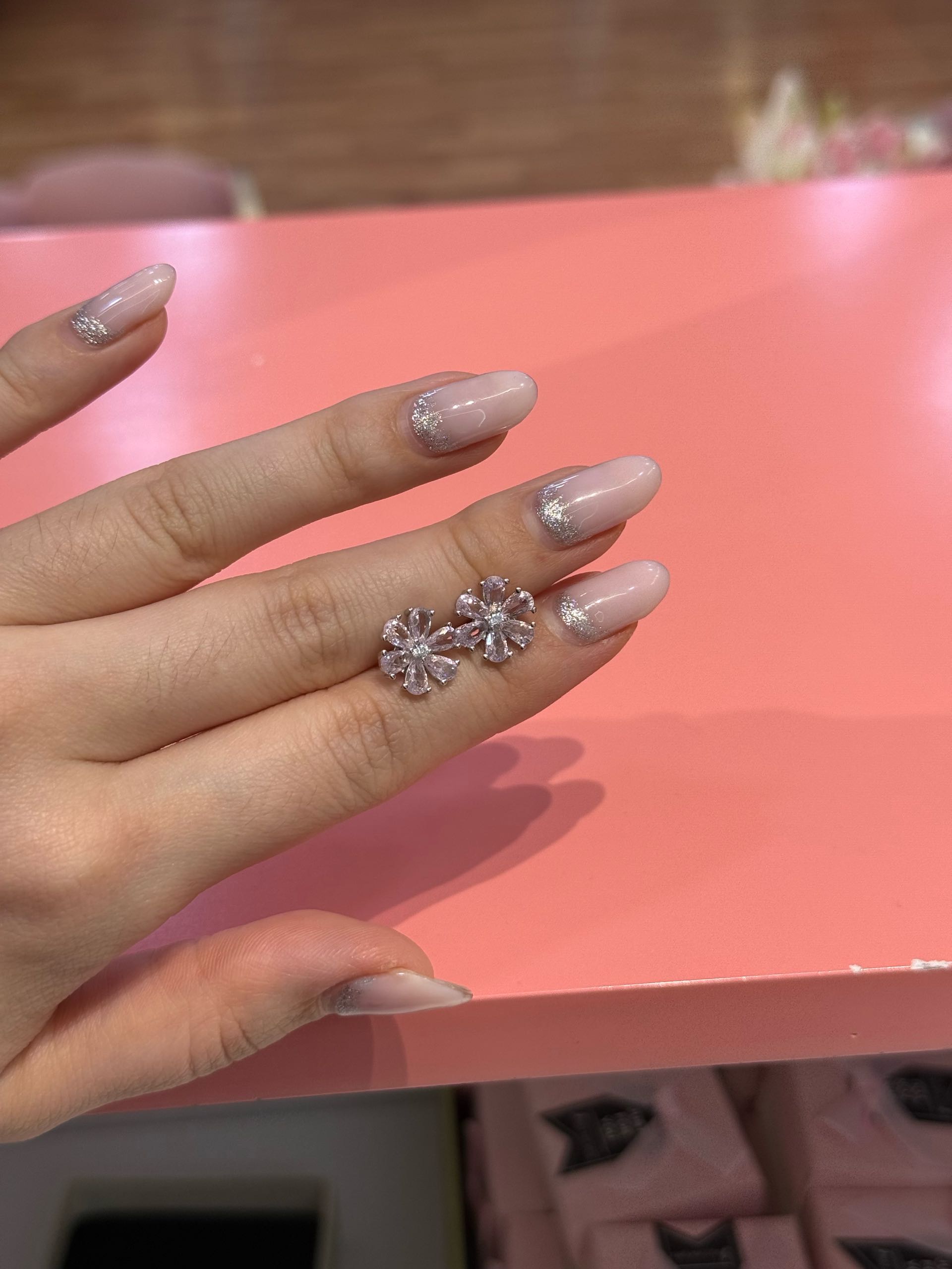 серьги с272 цветочки