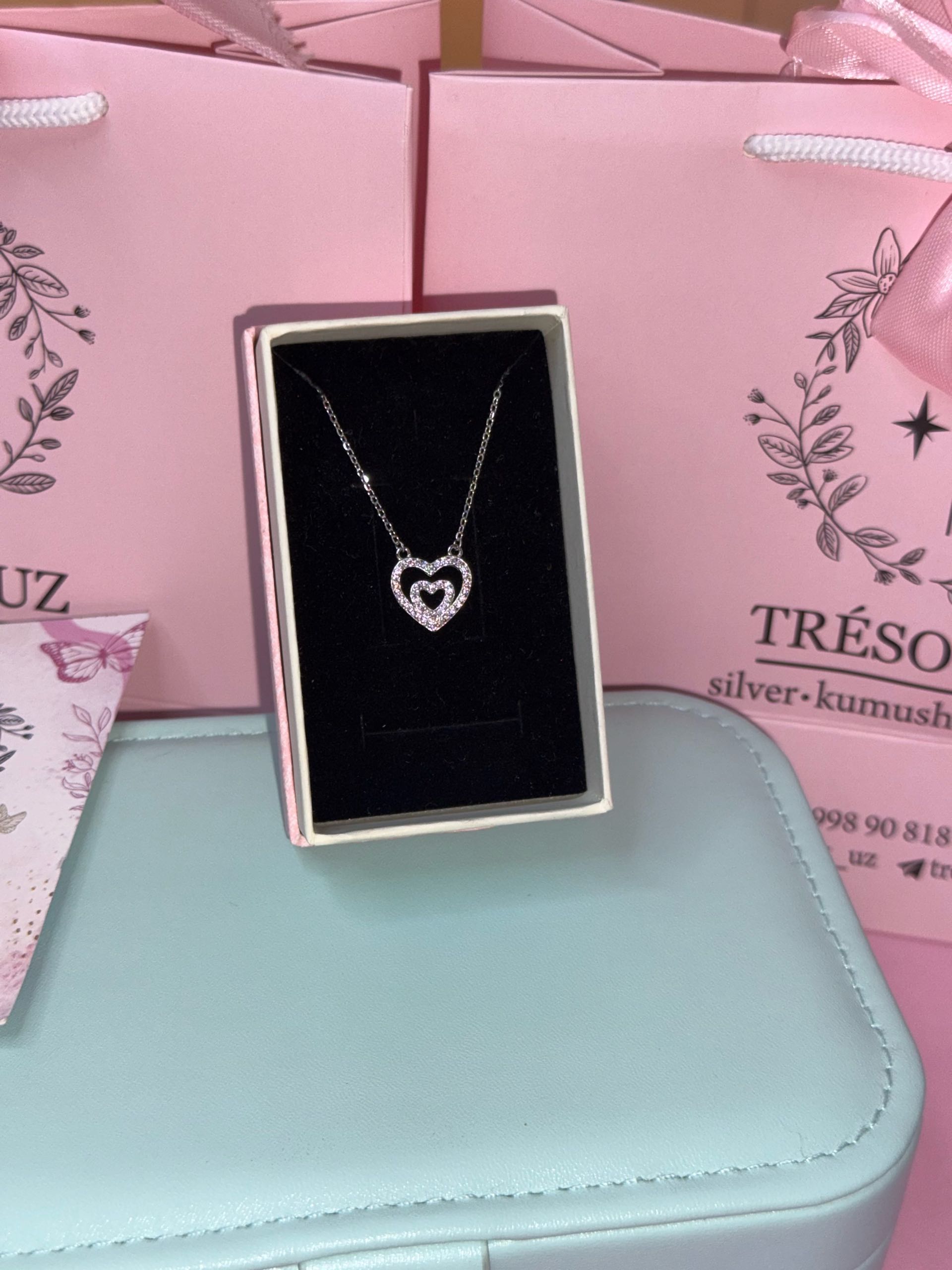 подвеска сердечки