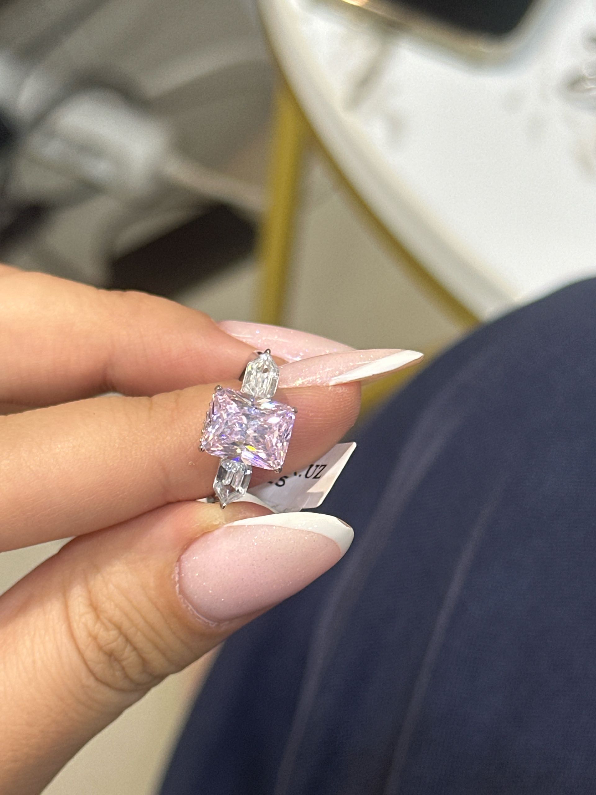 кольцо розовый р16.5