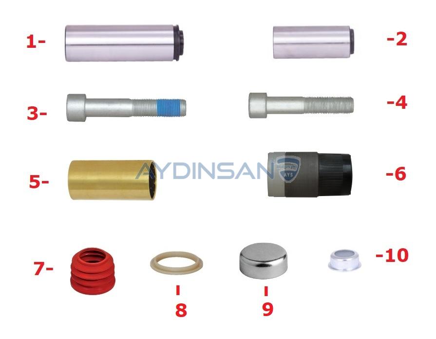 Ремкомплект, тормозной суппорт AYS 4K039