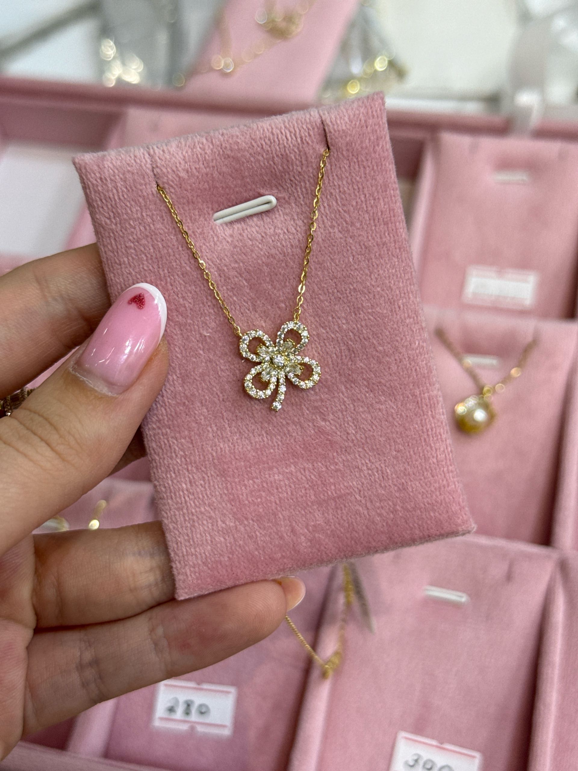 цепочка с золотым опылением