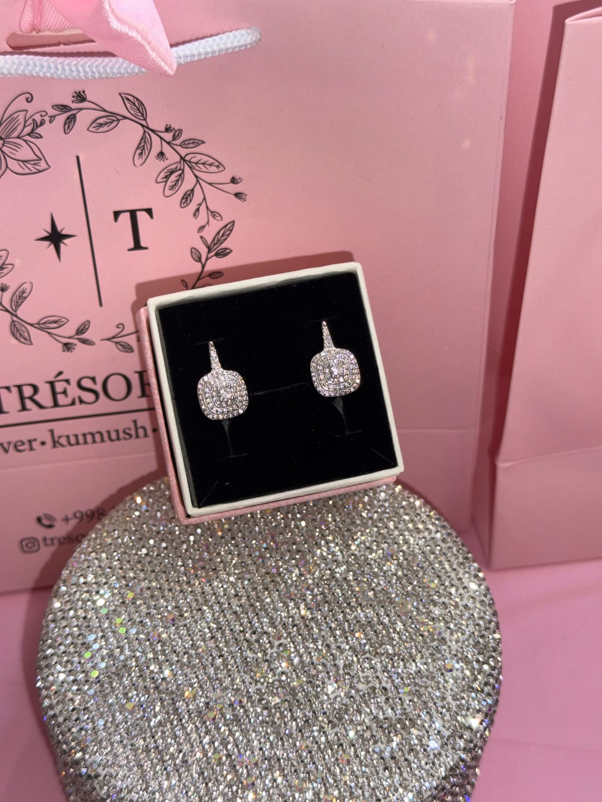 серьги с271 квадрат