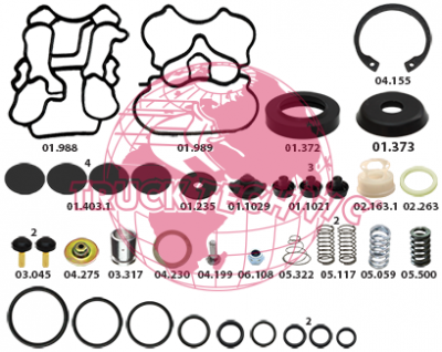 Ремкомплект воздушных крана BEYFREN 50.9017