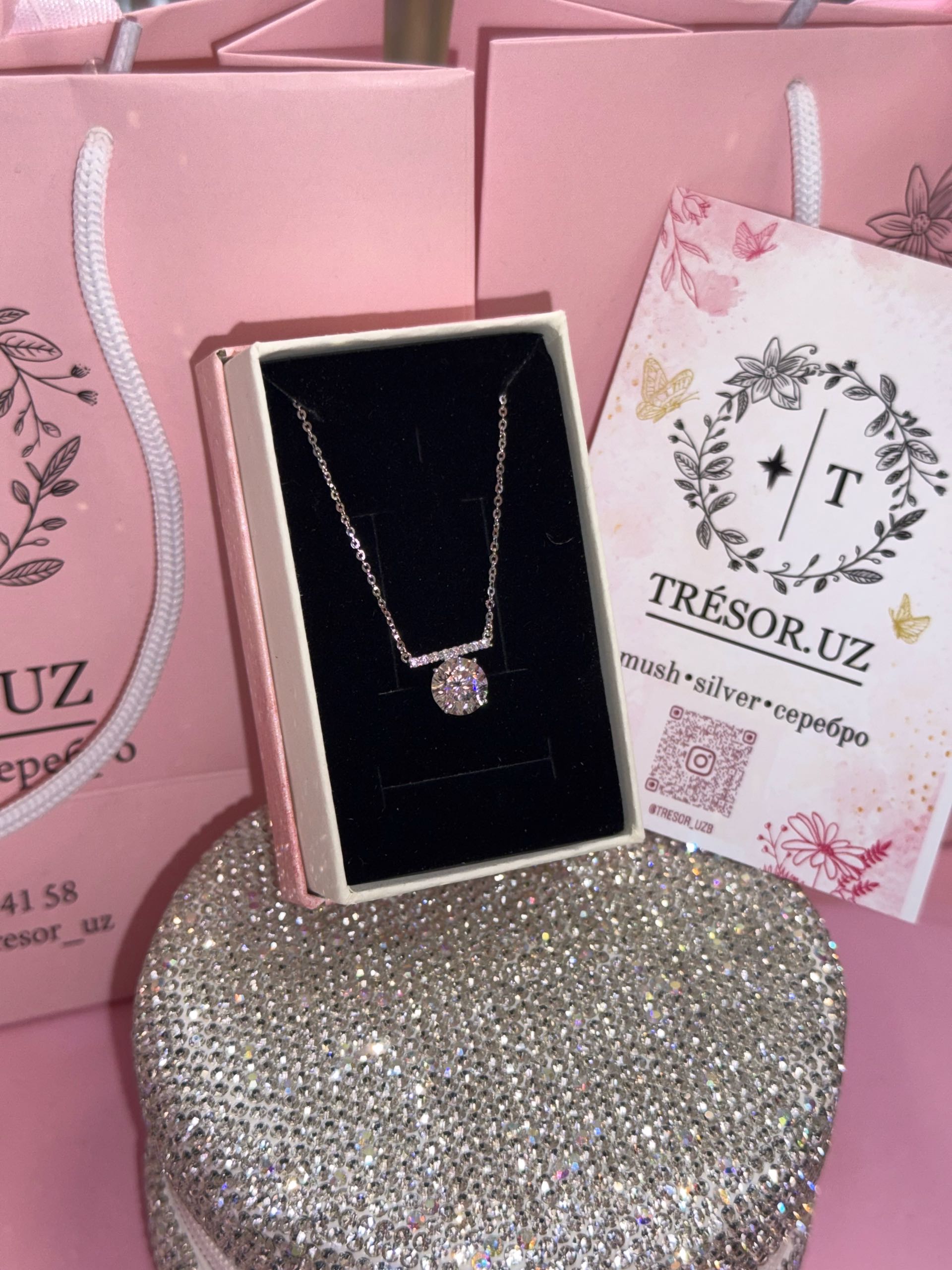 ц298 подвеска  муассанит 2кт