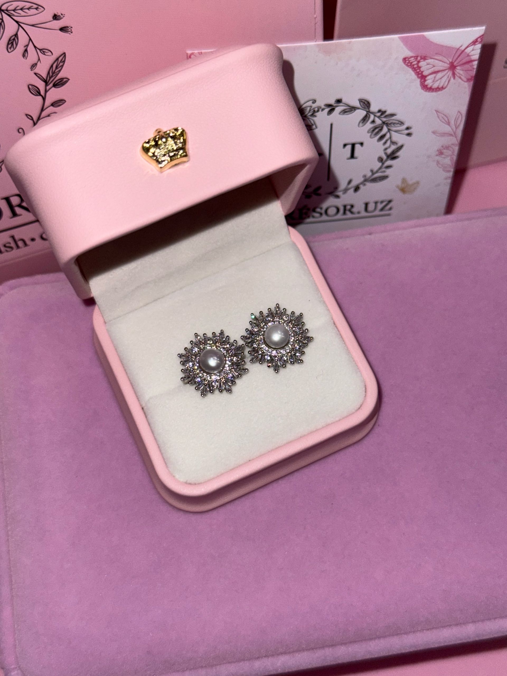 серьги с232 натуральный жемчуг