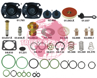 Ремкомплект воздушных крана BEYFREN 60.2009.F